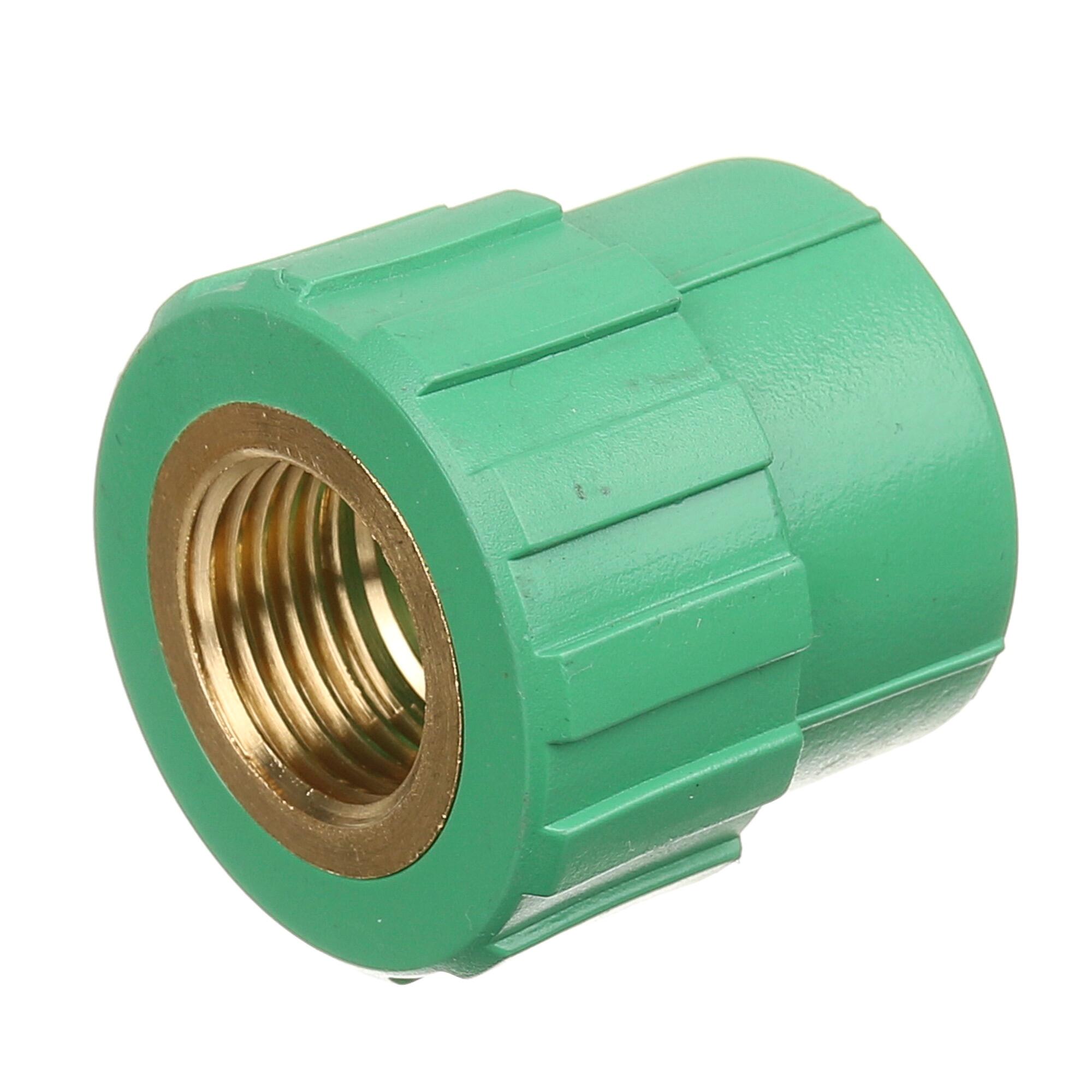 Racord teava PPR, filet interior, Ø 25 mm x 1/2', PN25, verde