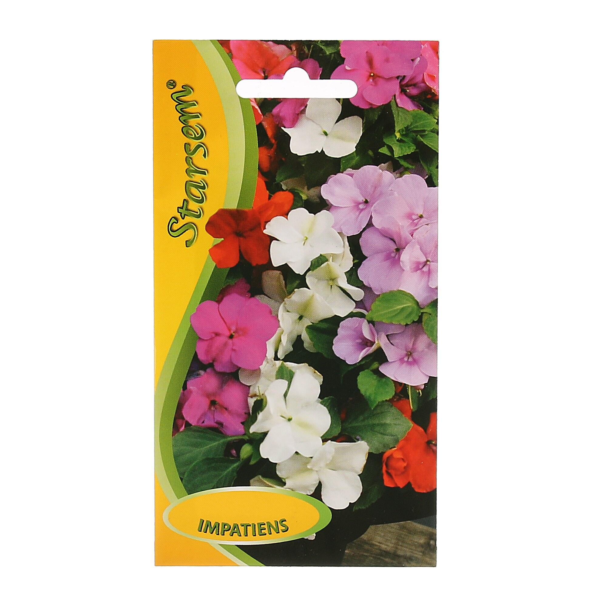 Seminte flori de primavara, impatiens, amestec culori, Starsem, 0.05 g