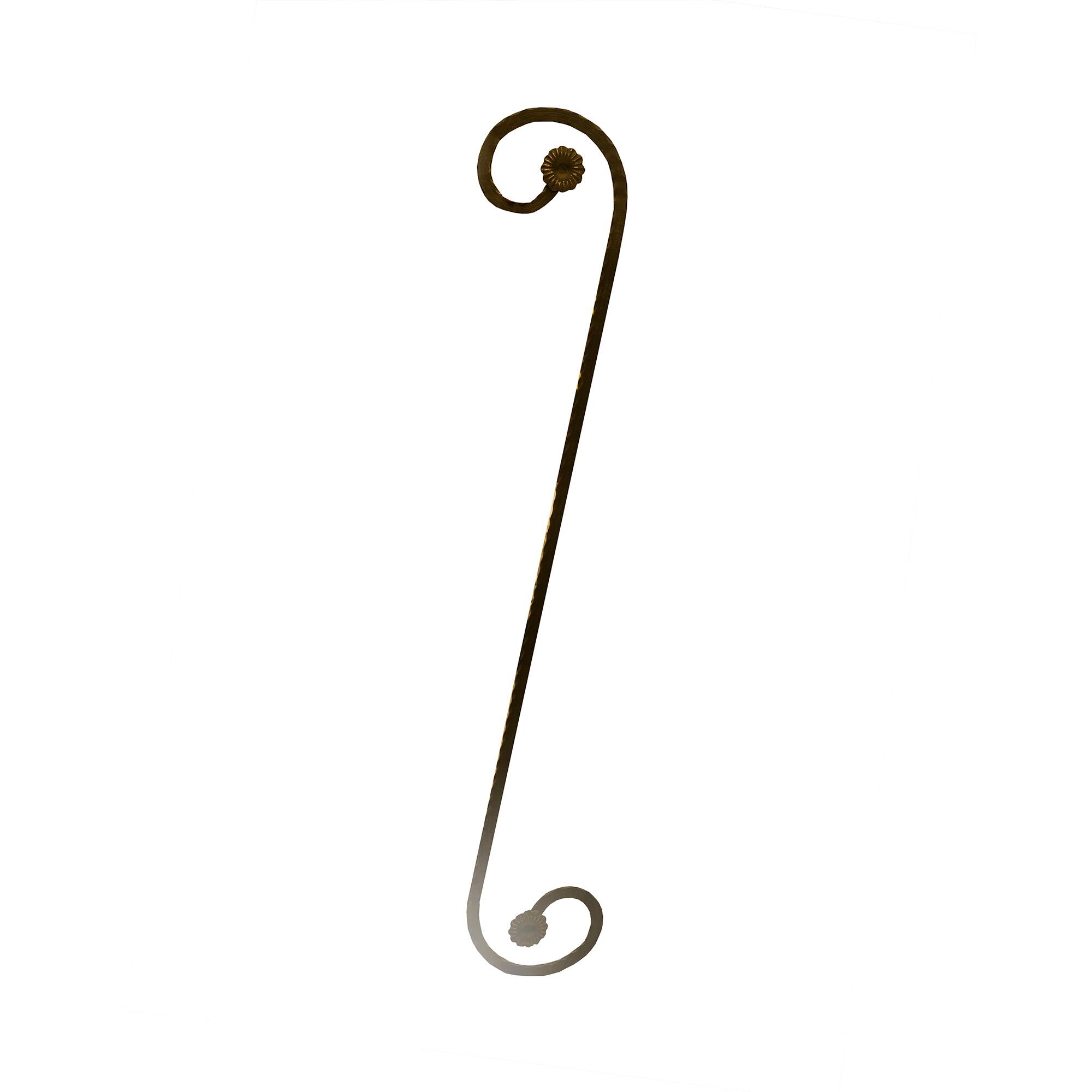 Platbanda fier forjat ARC002, arcuita, 600 x 1900 mm