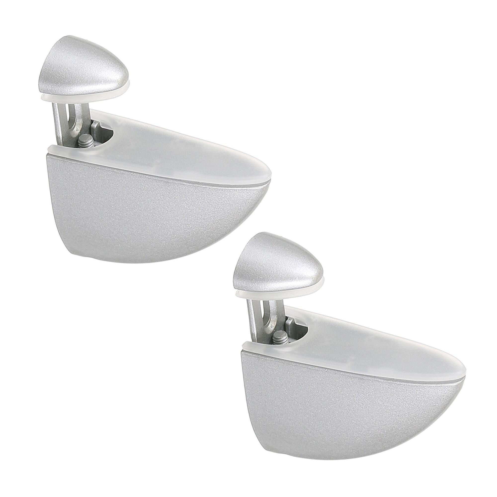 Suport polita sticla, 3-26 mm, crom mat (set 2 buc)