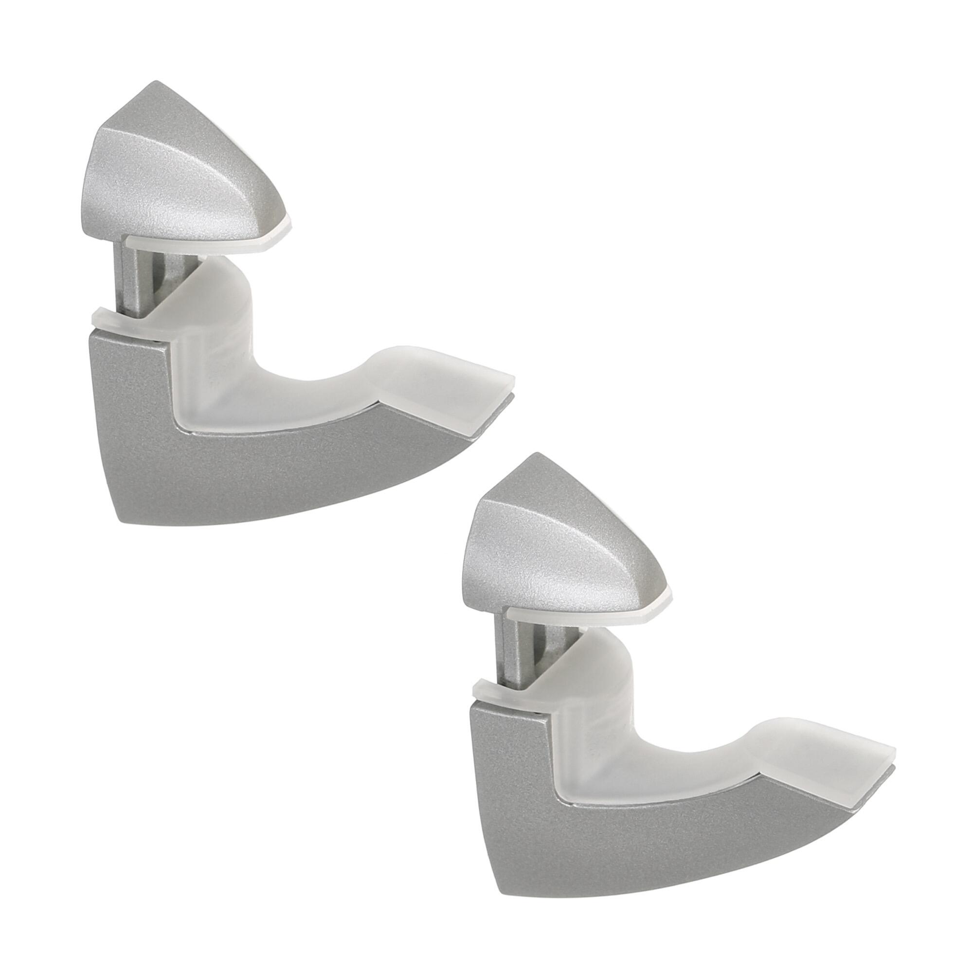 Suport polita sticla, 3-26 mm, crom mat (set 2 buc)