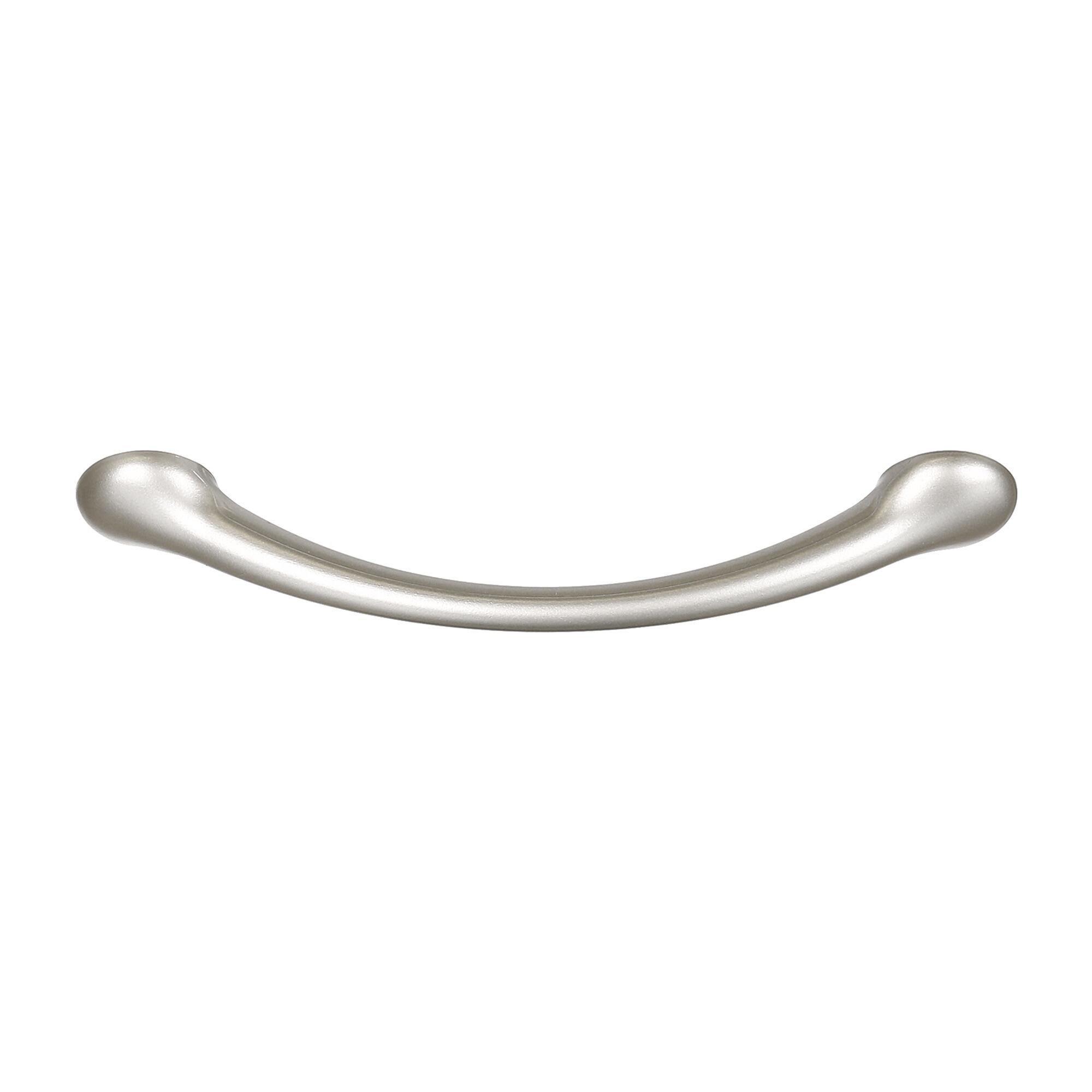 Maner mobila, 96 mm, plastic, gri, finisaj mat