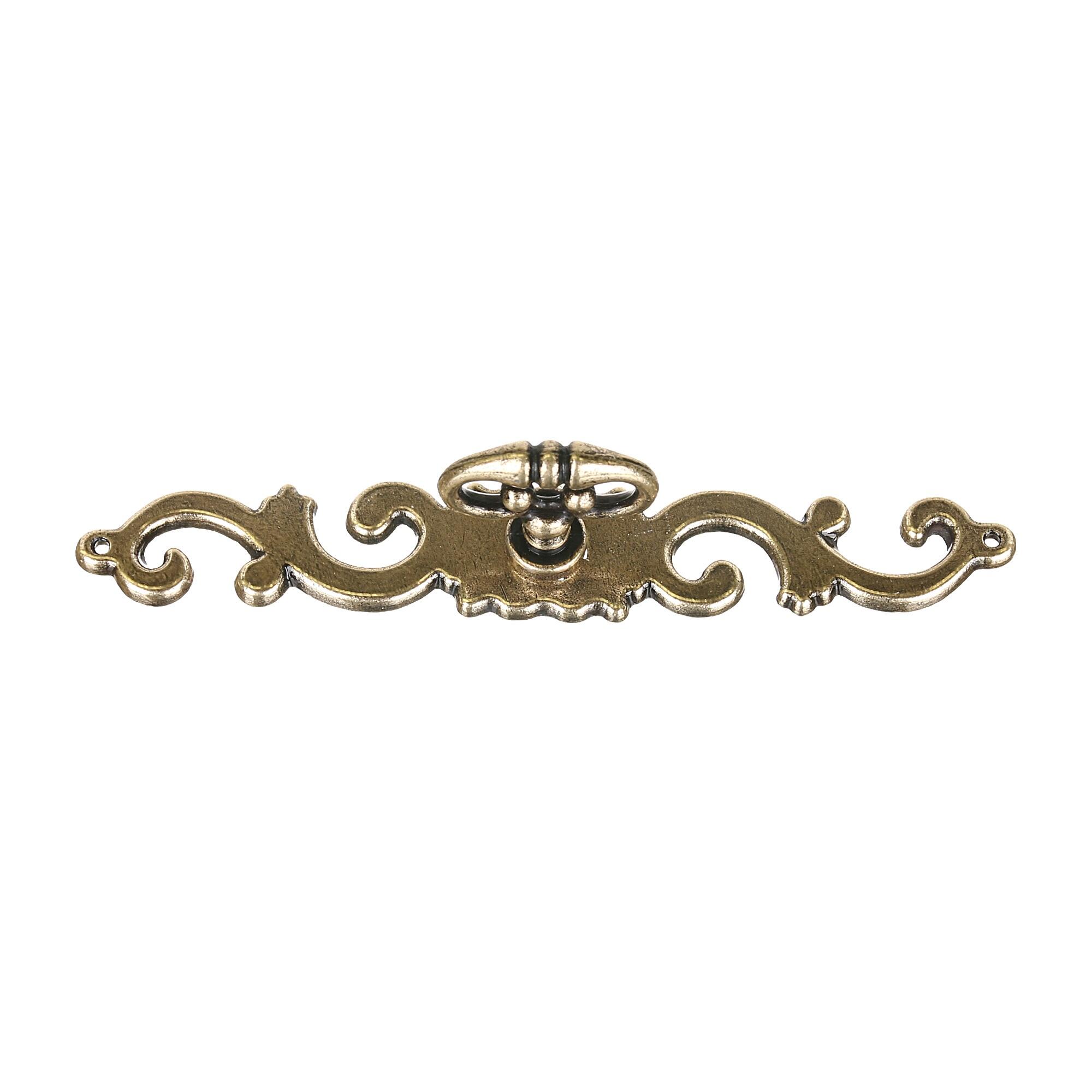 Maner mobila, 32 mm, zinc, alama, finisaj bronz