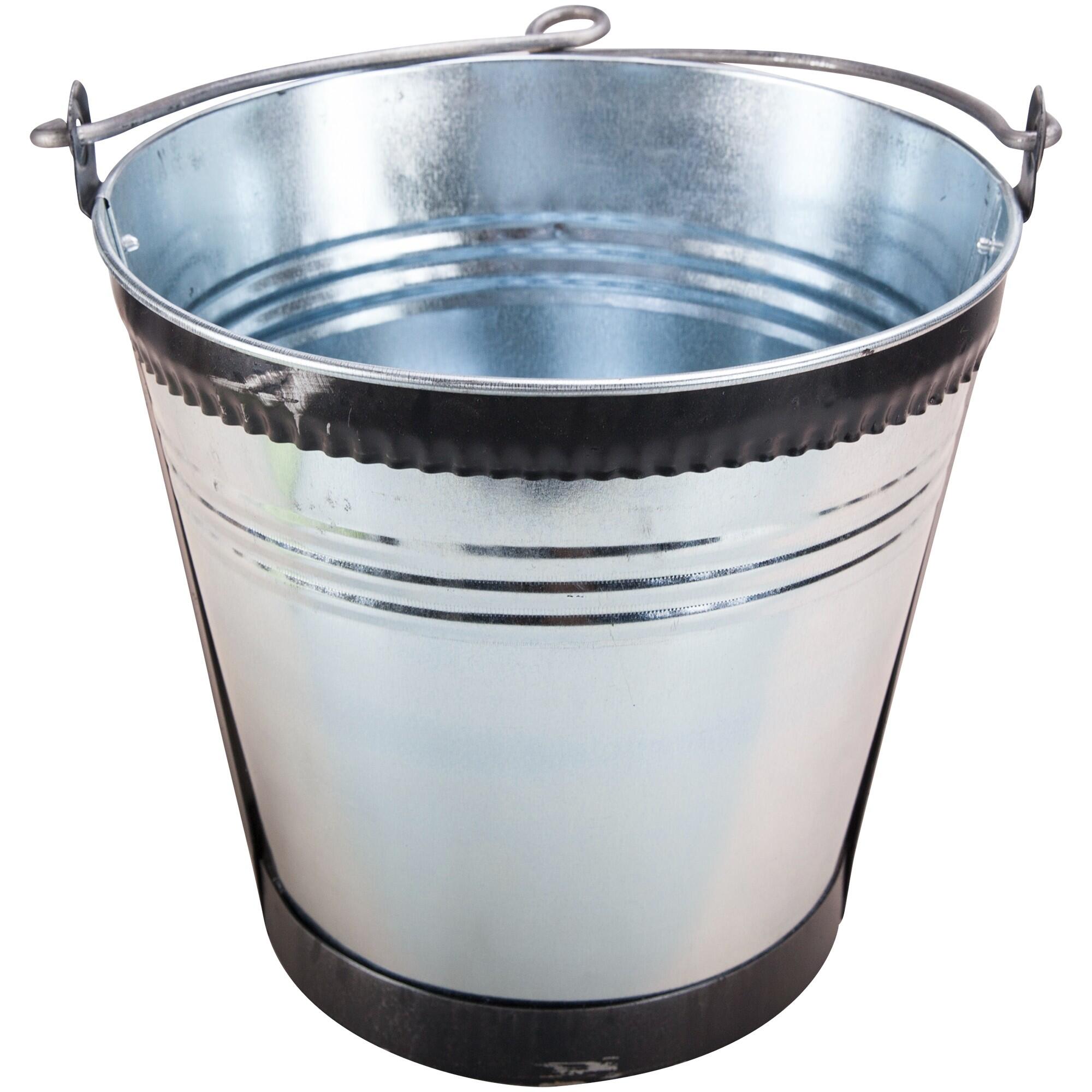 Galeata fantana, rotunda, otel galvanizat, Ø 28 cm, 10 litri