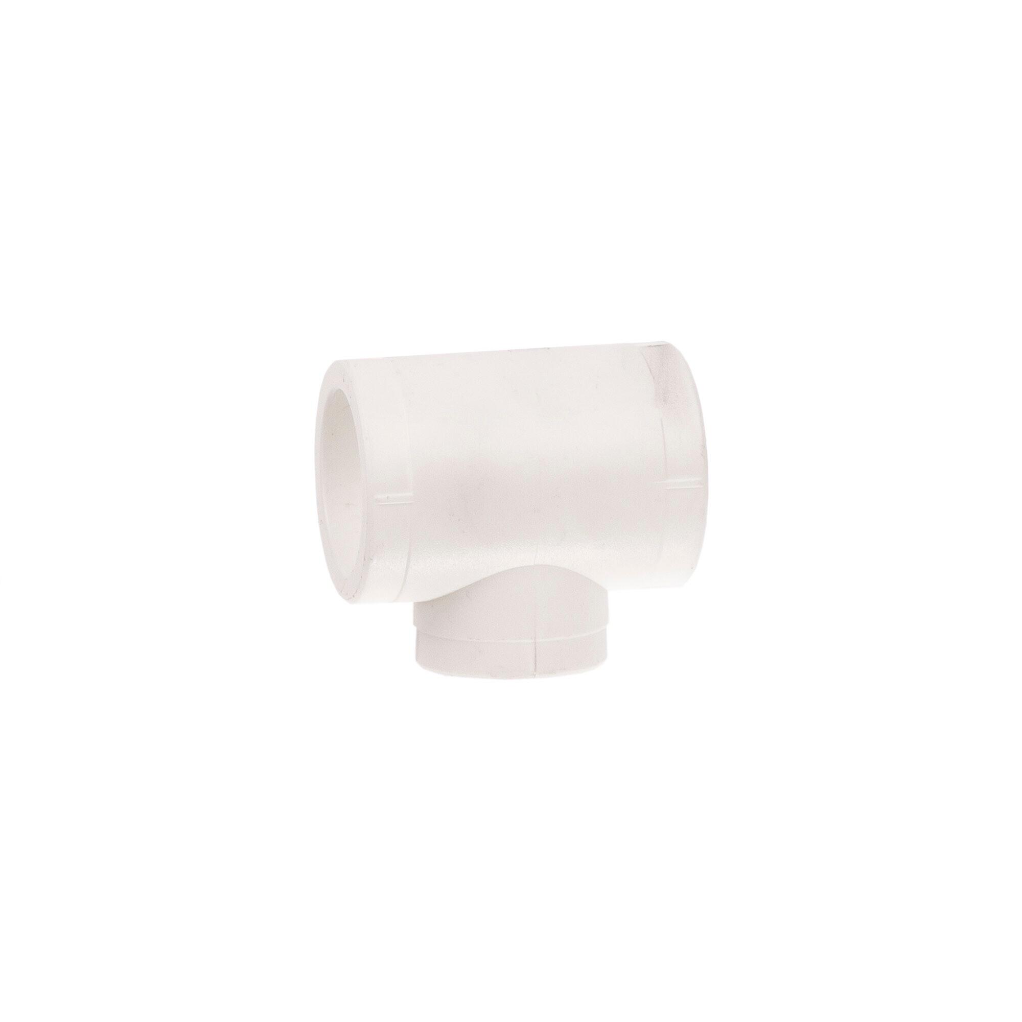 Teu teava PPR, redus, Ø 25 x 20 x 25 mm, alb