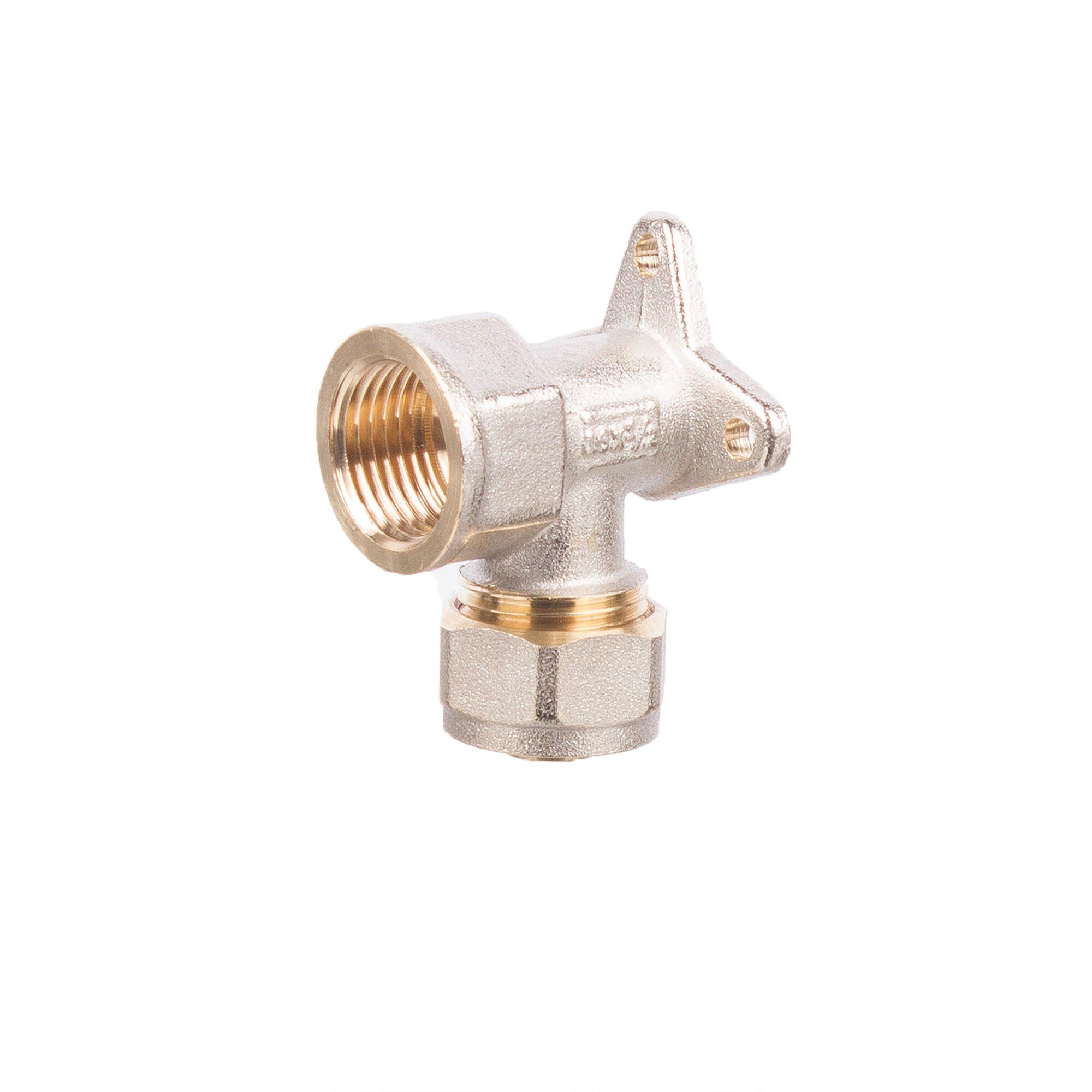 Cot teava pexal, cu prindere pe perete, Ø 16 mm x 2 - 1/2'