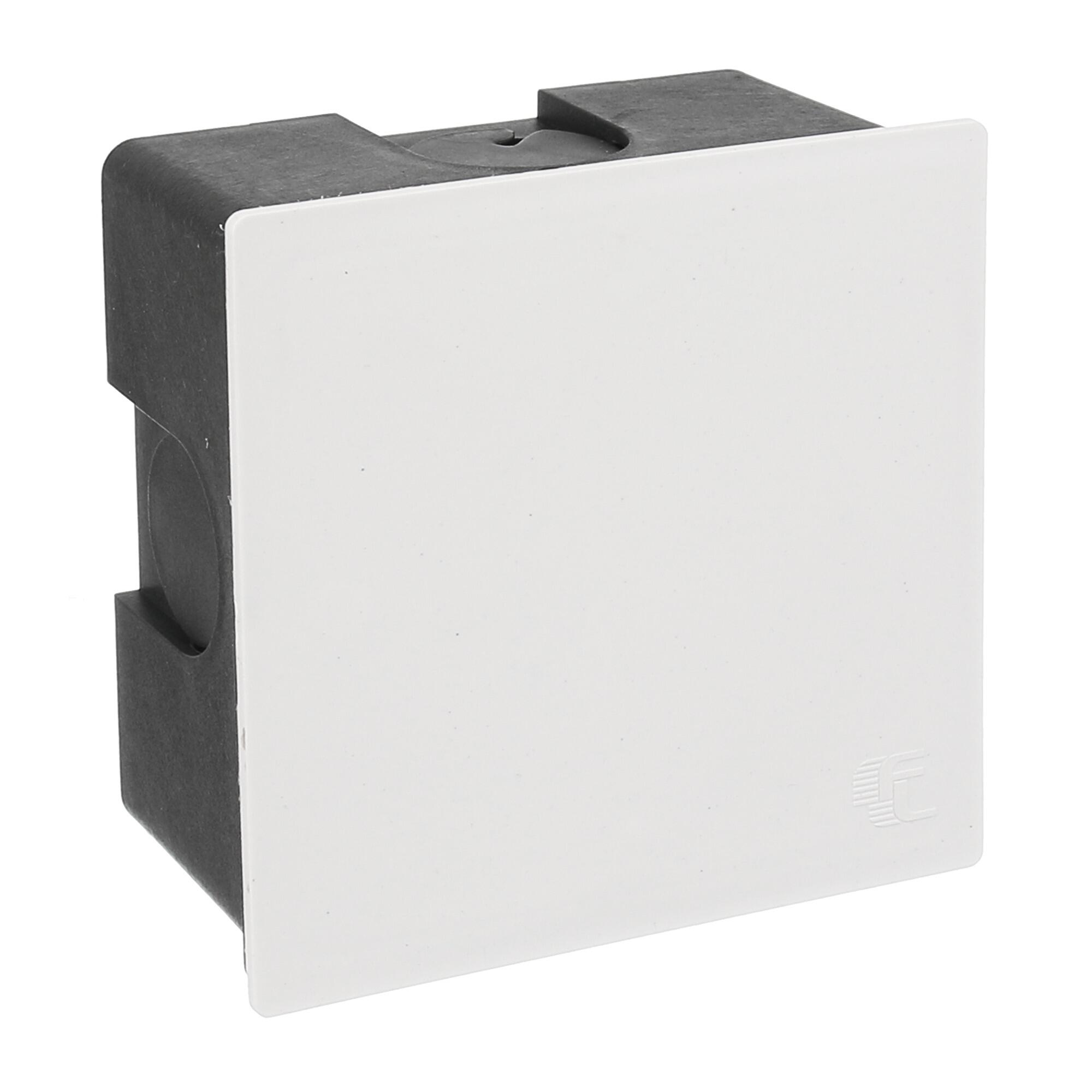 Doza derivatie incastrata, simpla, 110 x 110 x 74 mm