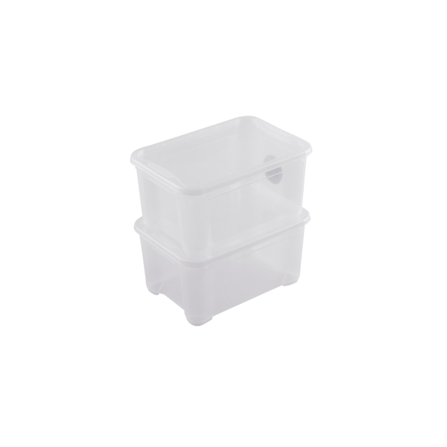 Caja De Almacenamiento Transparente De 2.5 Litros – Robusta Apilable – Marca Really Useful (Reino Unido)