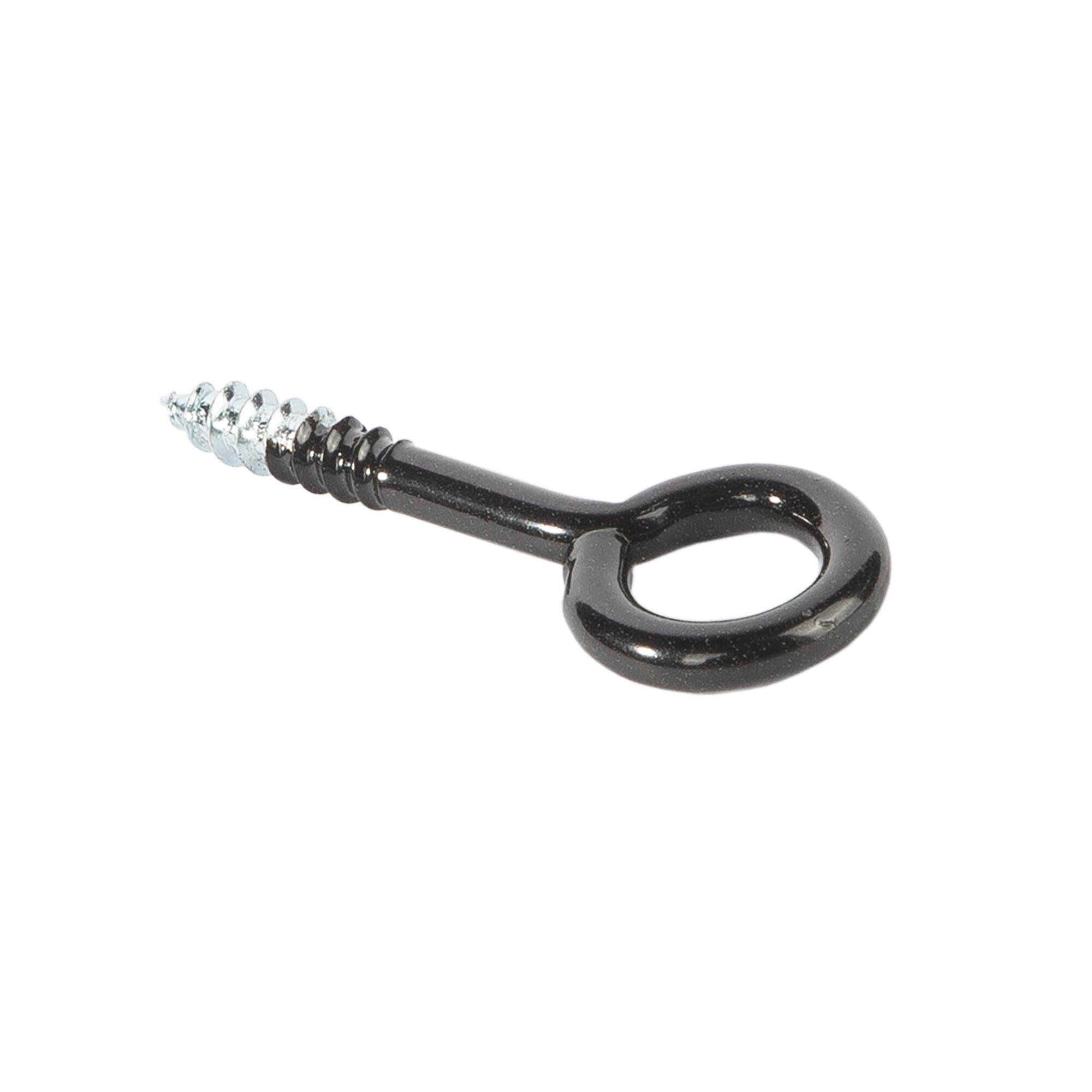 Holsurub cu inel inchis, otel, 2.5 x 10 mm, negru (set 20 buc)