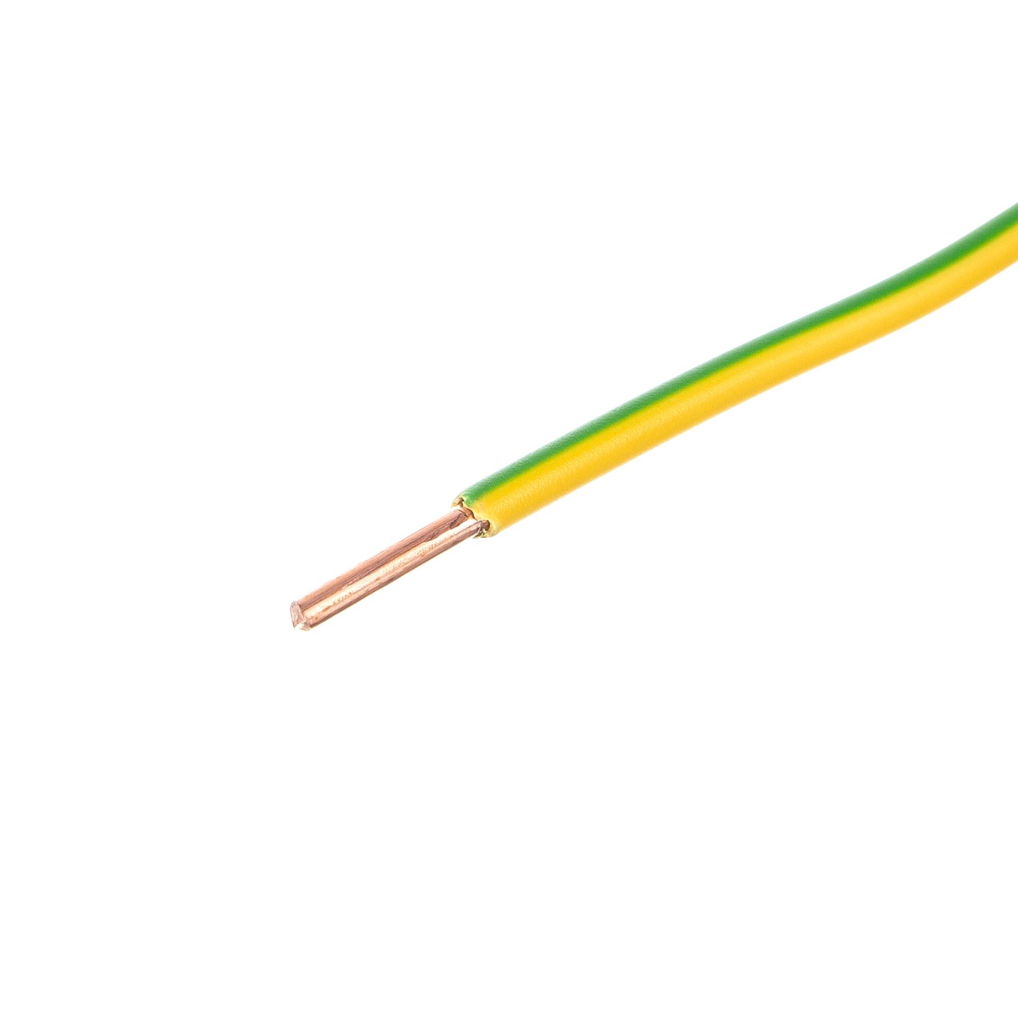 Cablu electric FY, H07V-U, 6 mm², 25 m, verde/galben