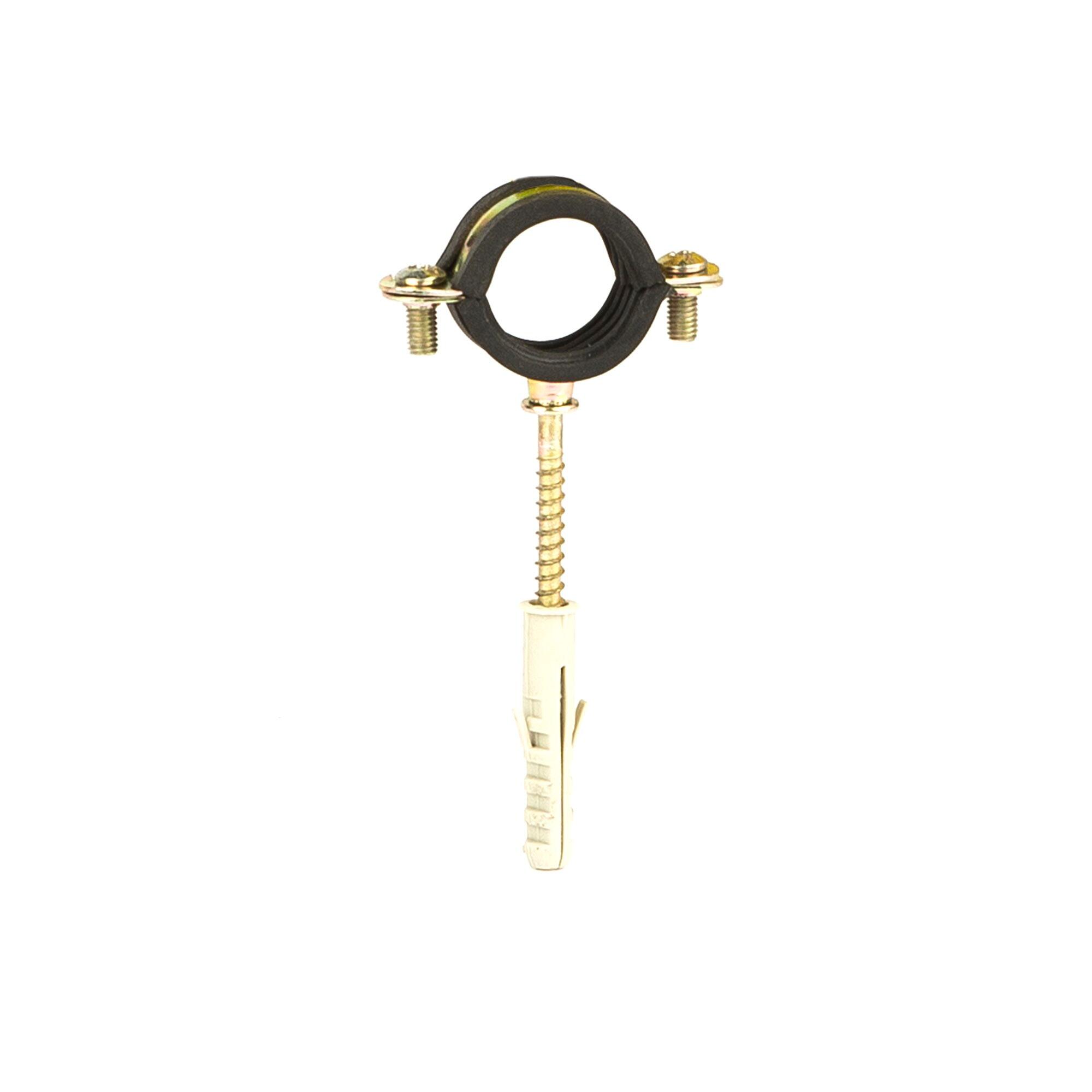 Colier cu diblu, metal, pentru teava cupru, Ø 22 mm