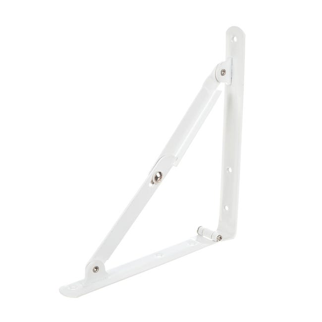 Console Rabatabile Consola raft, rabatabila, 200 x 200 mm, alba | Leroy Merlin