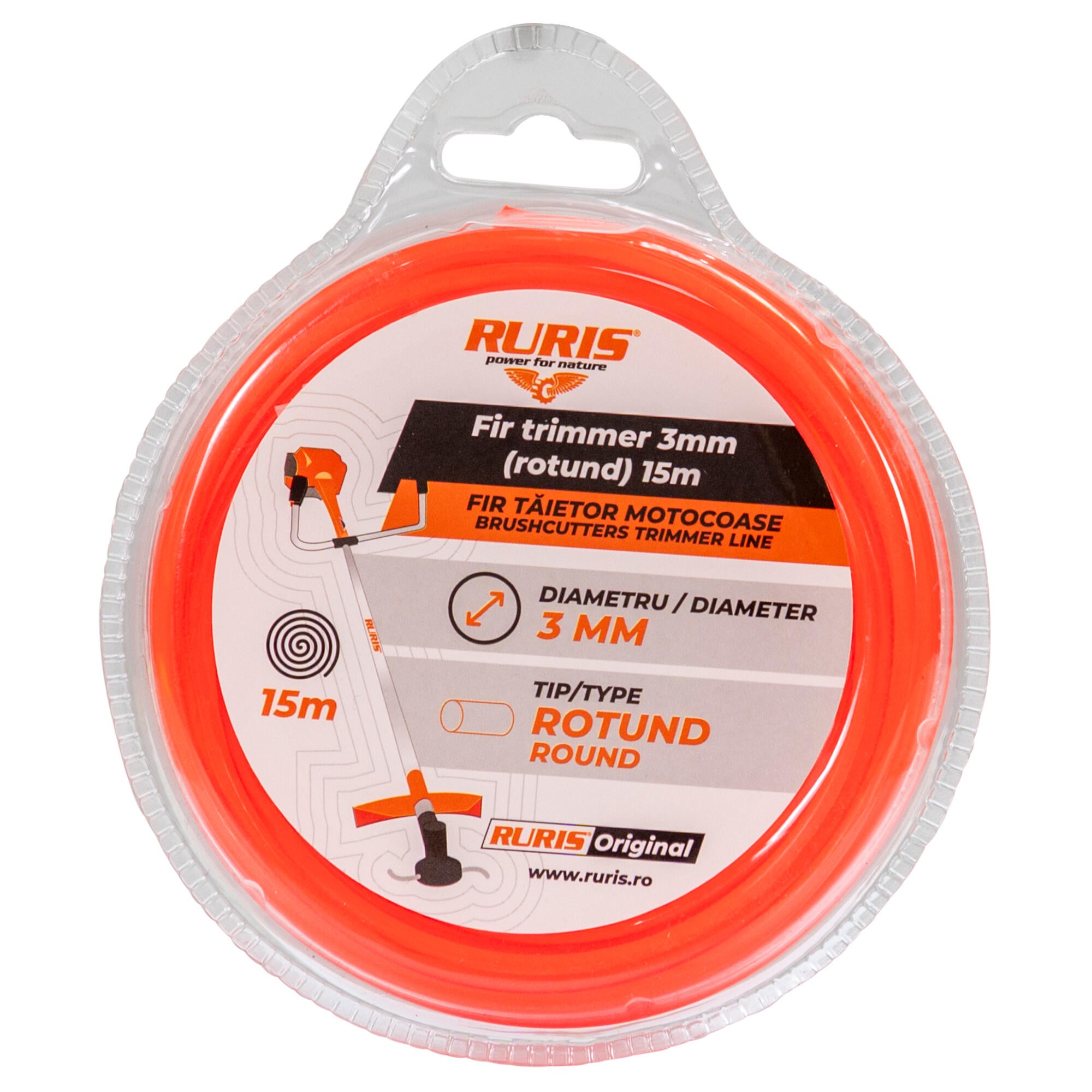 Fir nylon Ruris, rotund, Ø 3 mm x 15 m | Leroy Merlin