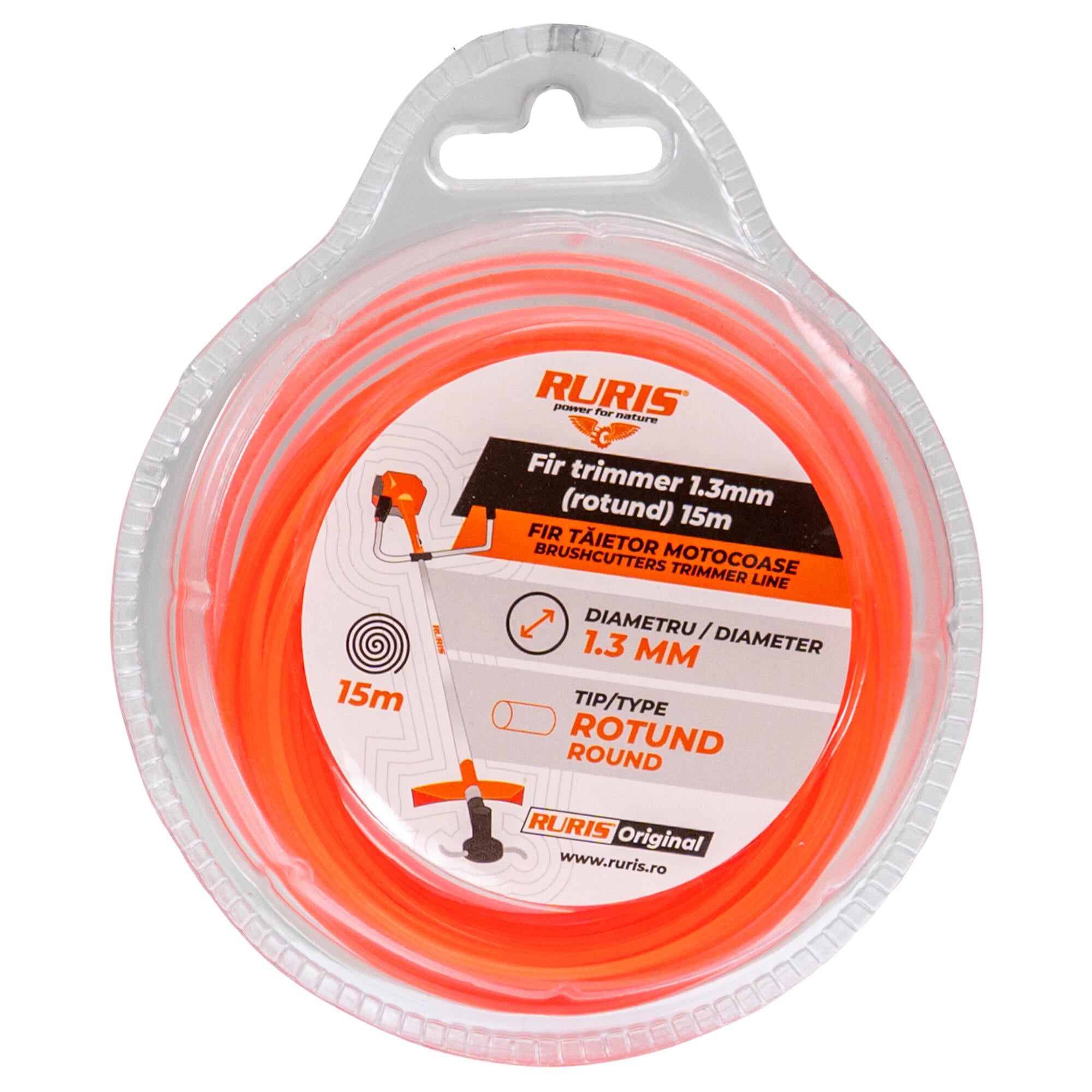 Fir nylon Ruris, rotund, Ø 1.3 mm x 15 m | Leroy Merlin