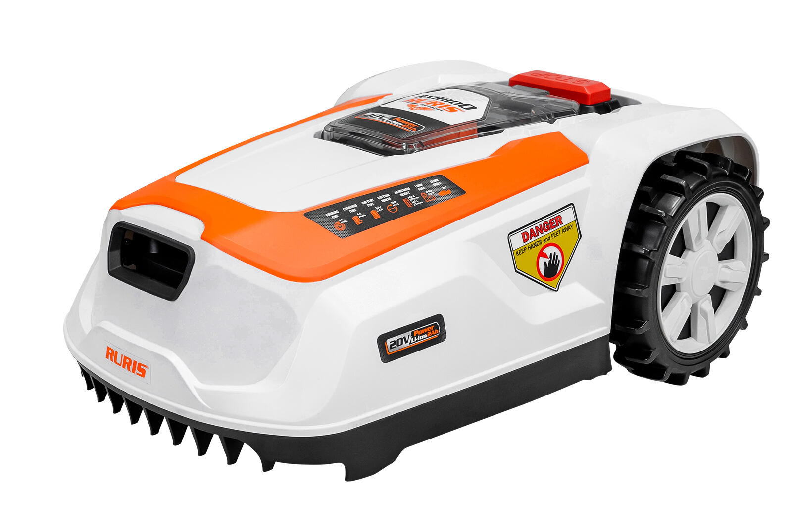 Robot tuns gazon Ruris RXR800, 20 V 2 Ah, 18 cm | Leroy Merlin