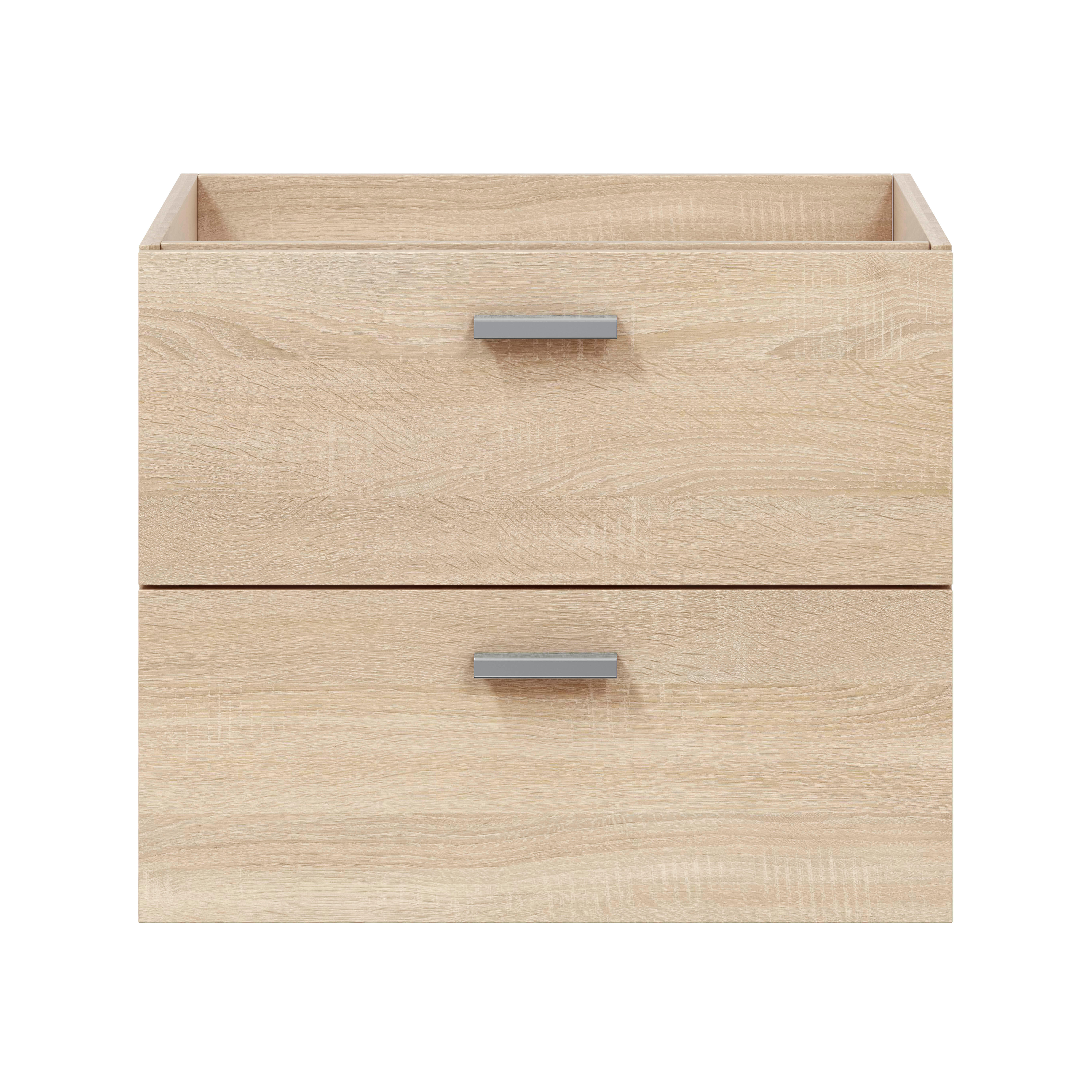 MUEBLE DE BAÑO ECO ROBLE 60X45CM 2 CAJONES - 4