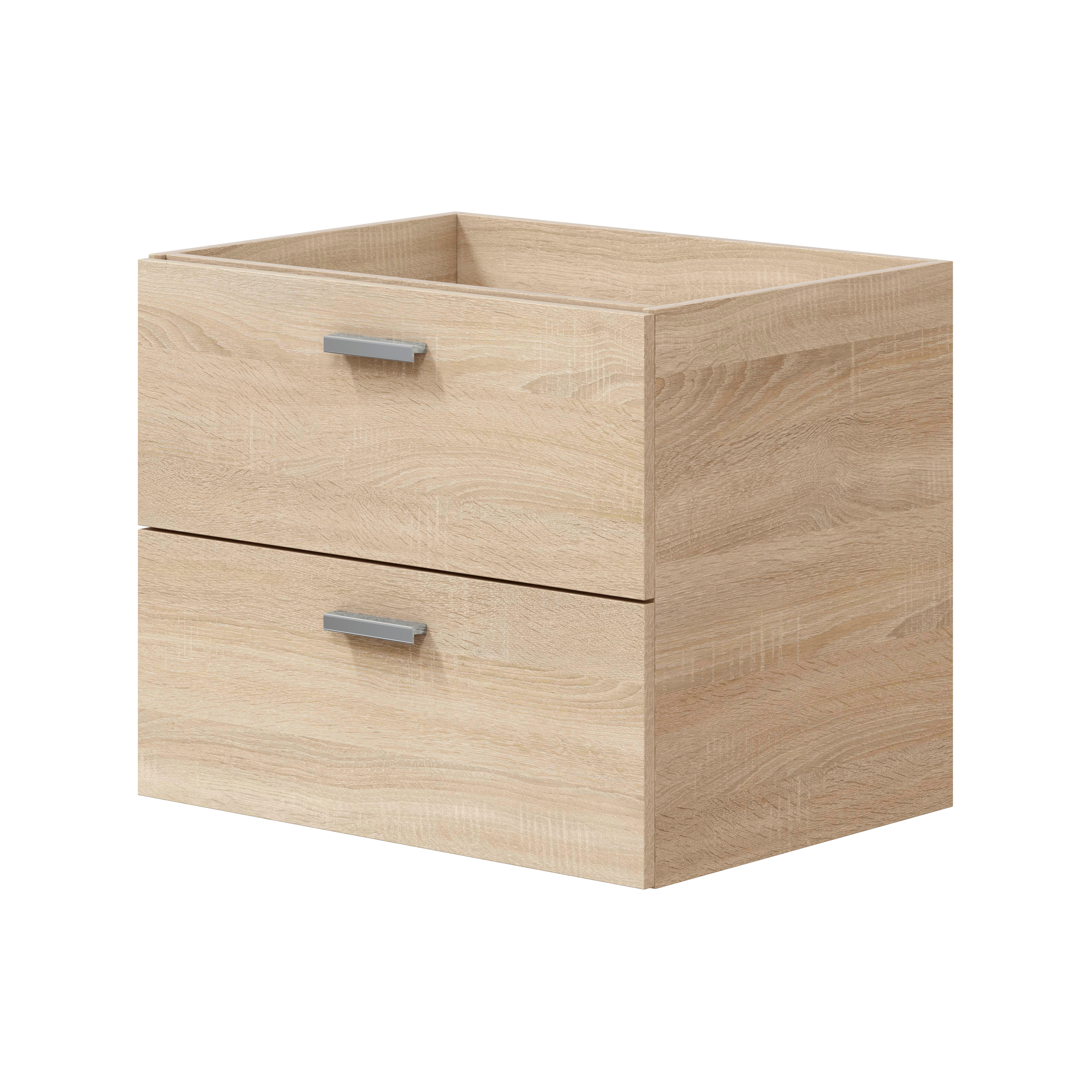 MUEBLE DE BAÑO ECO ROBLE 60X45CM 2 CAJONES - 3