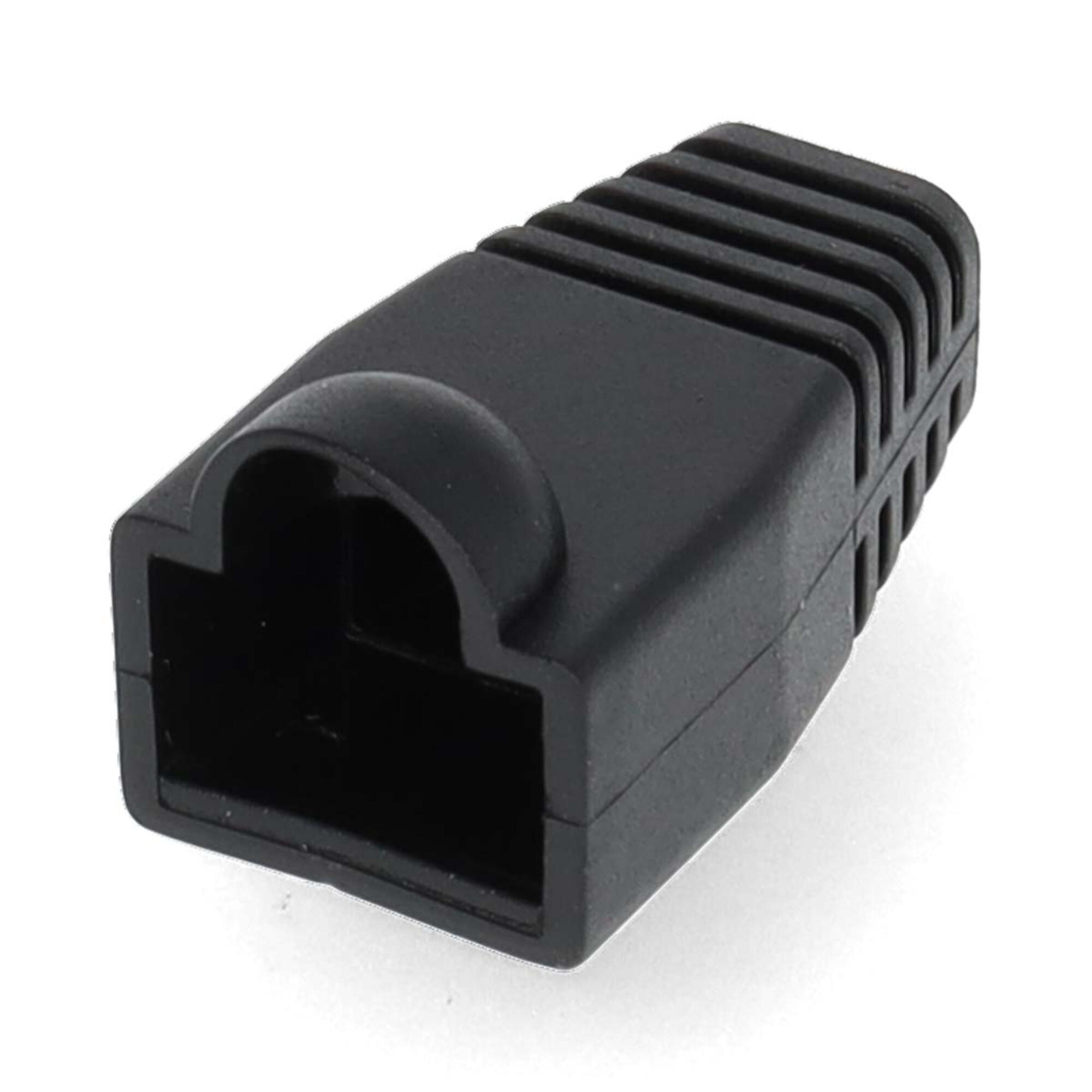 Capac mufa retea RJ45, negru, set 10 buc