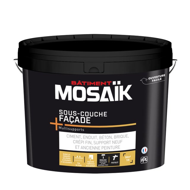 Sous-couche façade blanc 10 L - MOSAIK