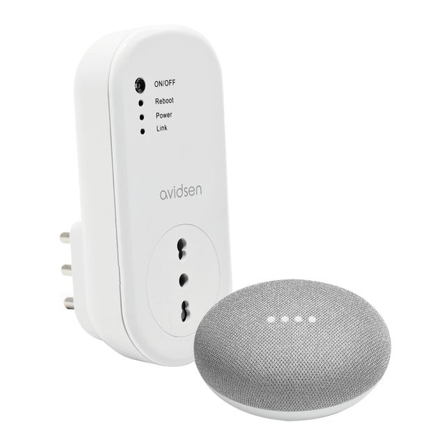 Assistente vocale GOOGLE Home Mini + presa Wi-Fi Avidsen
