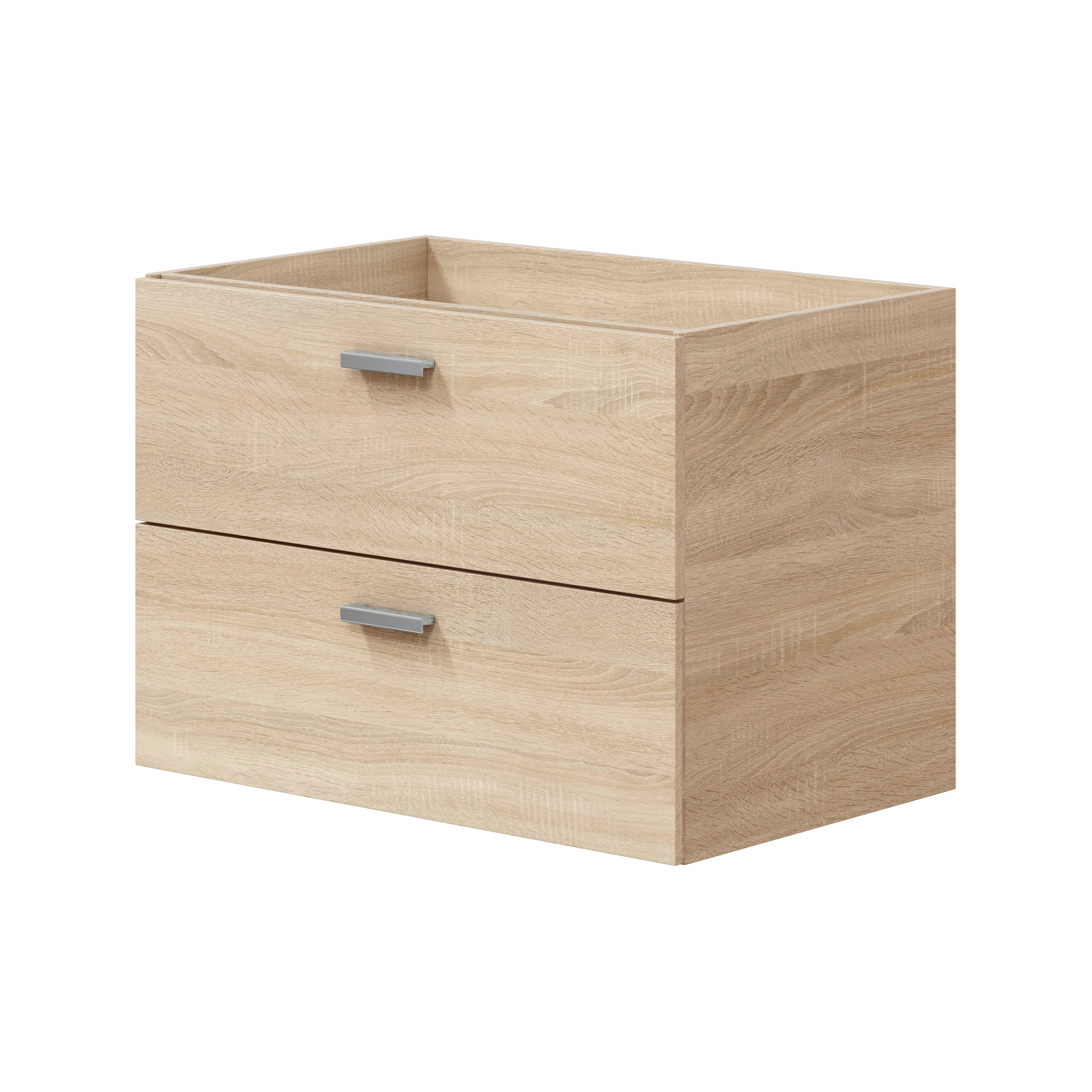 MUEBLE DE BAÑO ECO ROBLE 70X45CM 2 CAJONES - 4