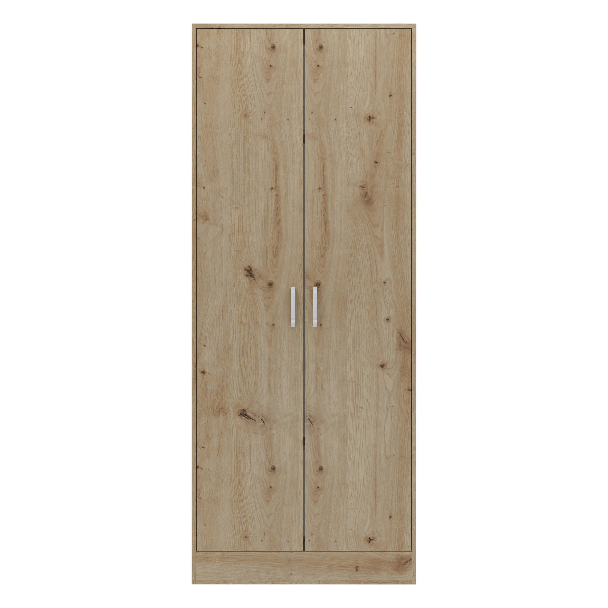 Dulap Artisan, 2 usi, 2 polite si suport umerase, PAL, 200 x 80 x 35 cm, decor stejar