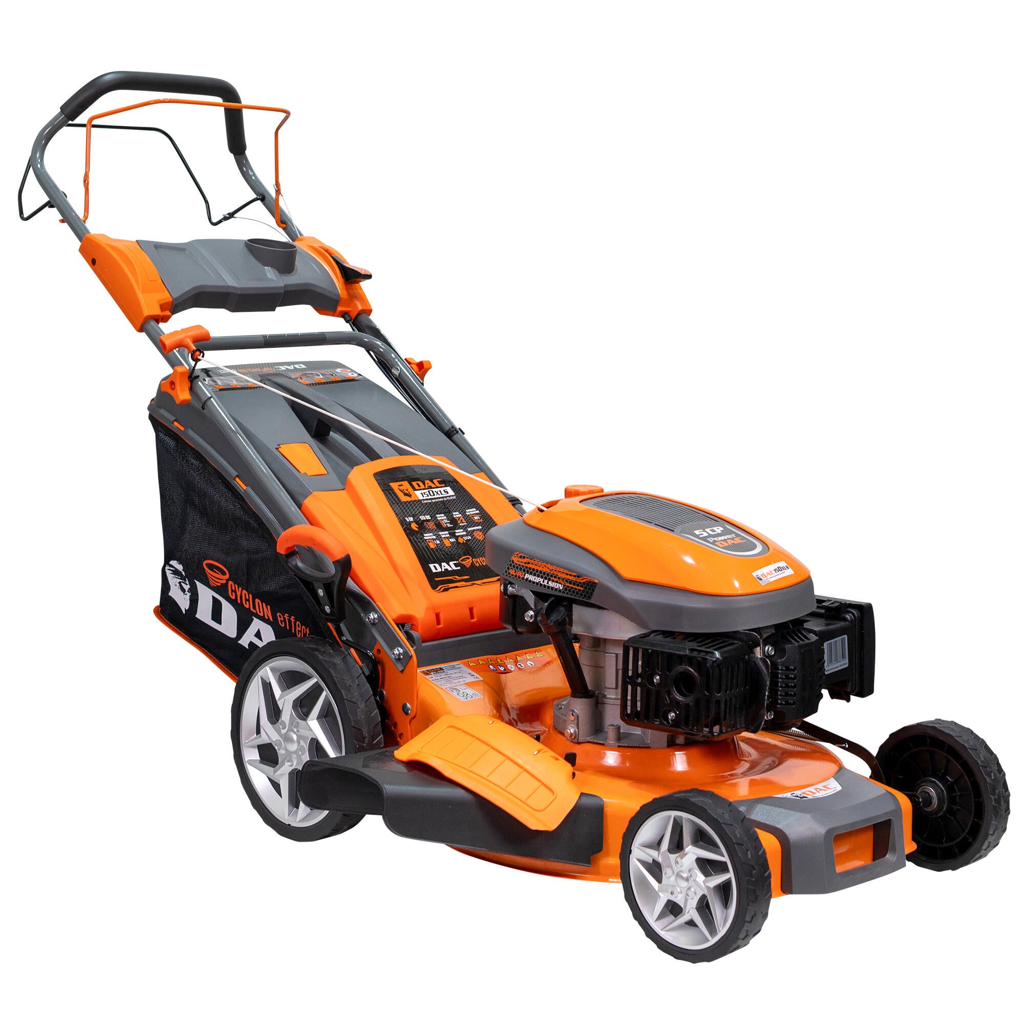 Masina de tuns iarba Ruris Dac 150XLS, pe benzina, 5 CP, 3.7 kW, 55 L, latime 50.2 cm