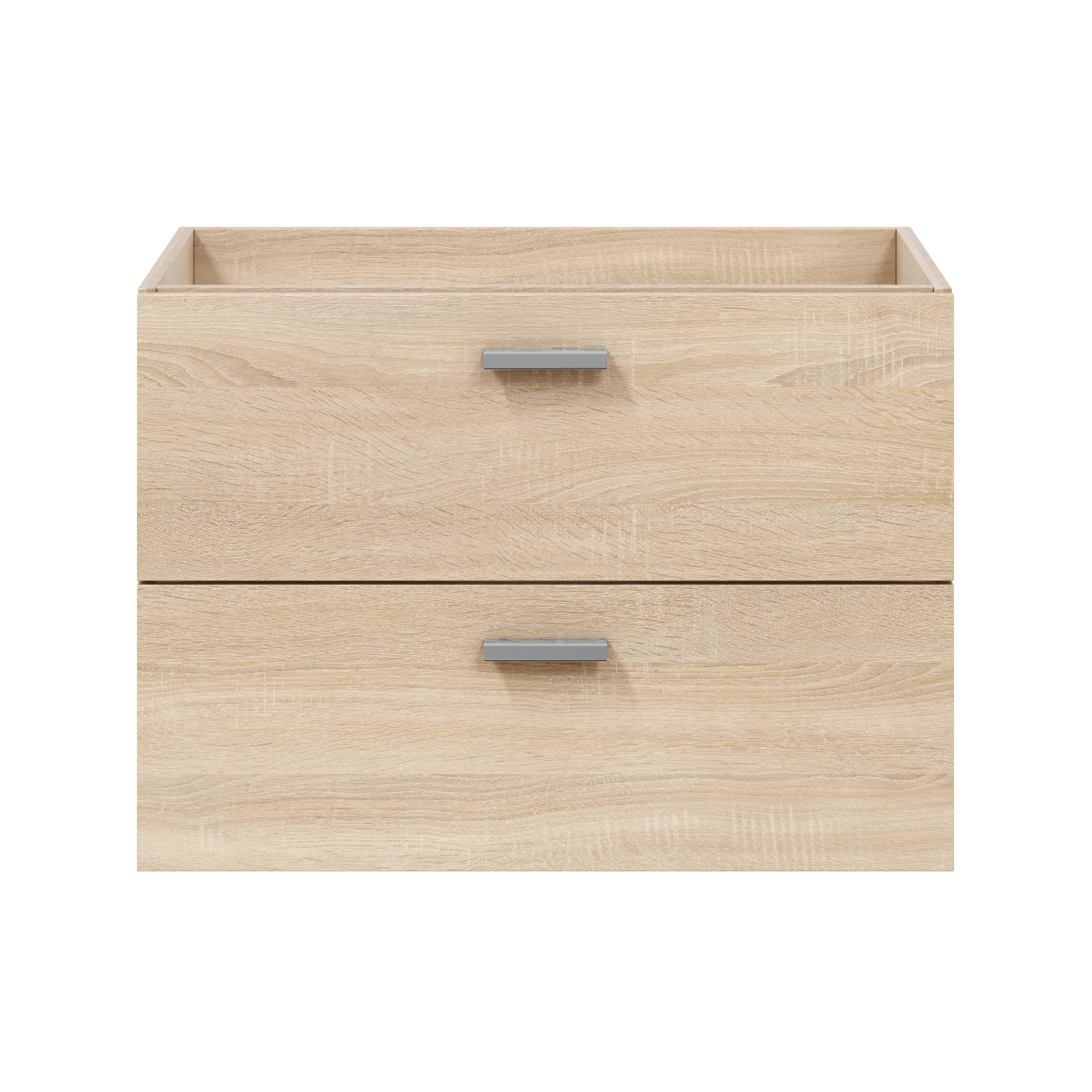 MUEBLE DE BAÑO ECO ROBLE 70X45CM 2 CAJONES - 5
