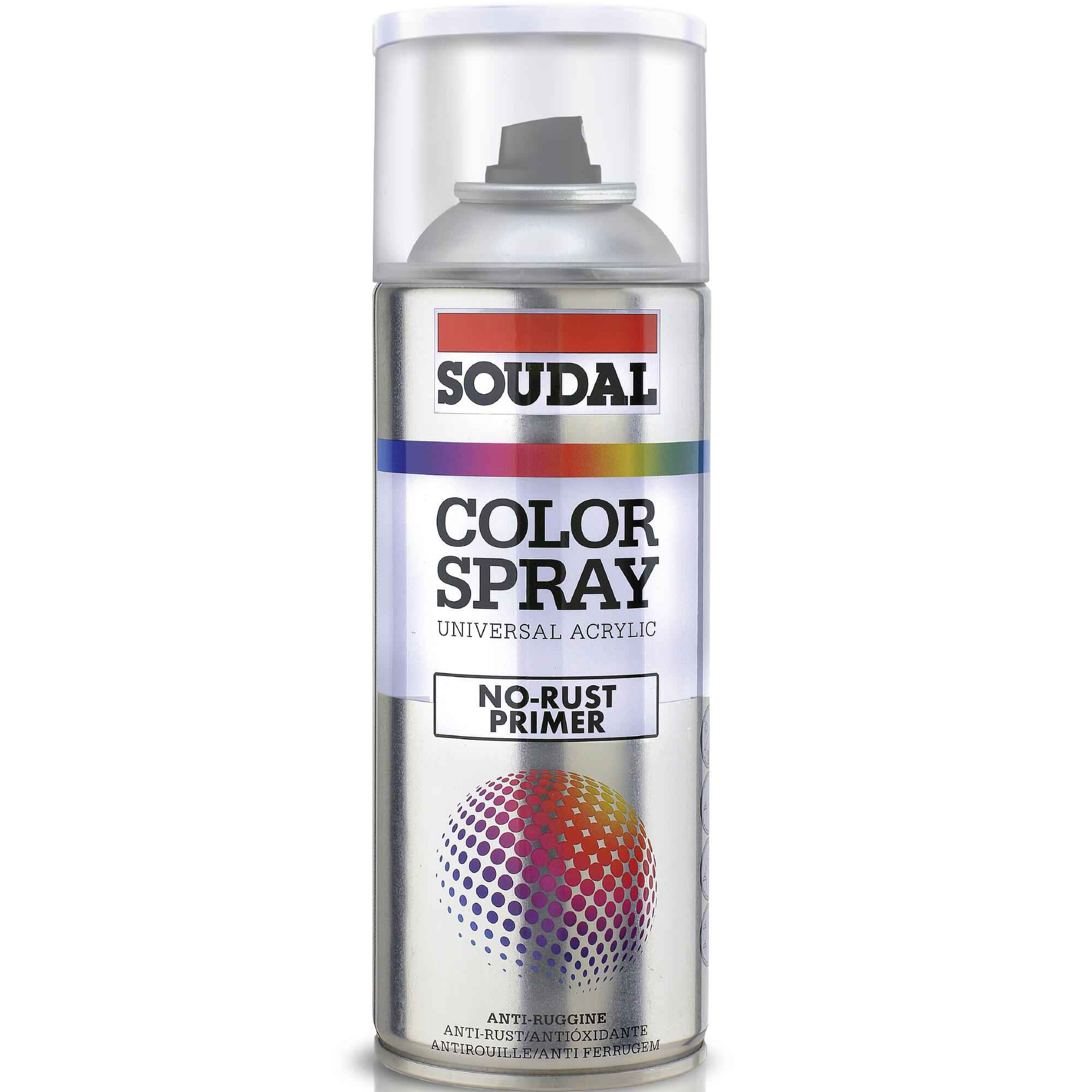 Grund spray Soudal, pe baza de apa, gri, 400 ml