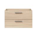 MUEBLE DE BAÑO ECO ROBLE 80X45CM 2 CAJONES - 4