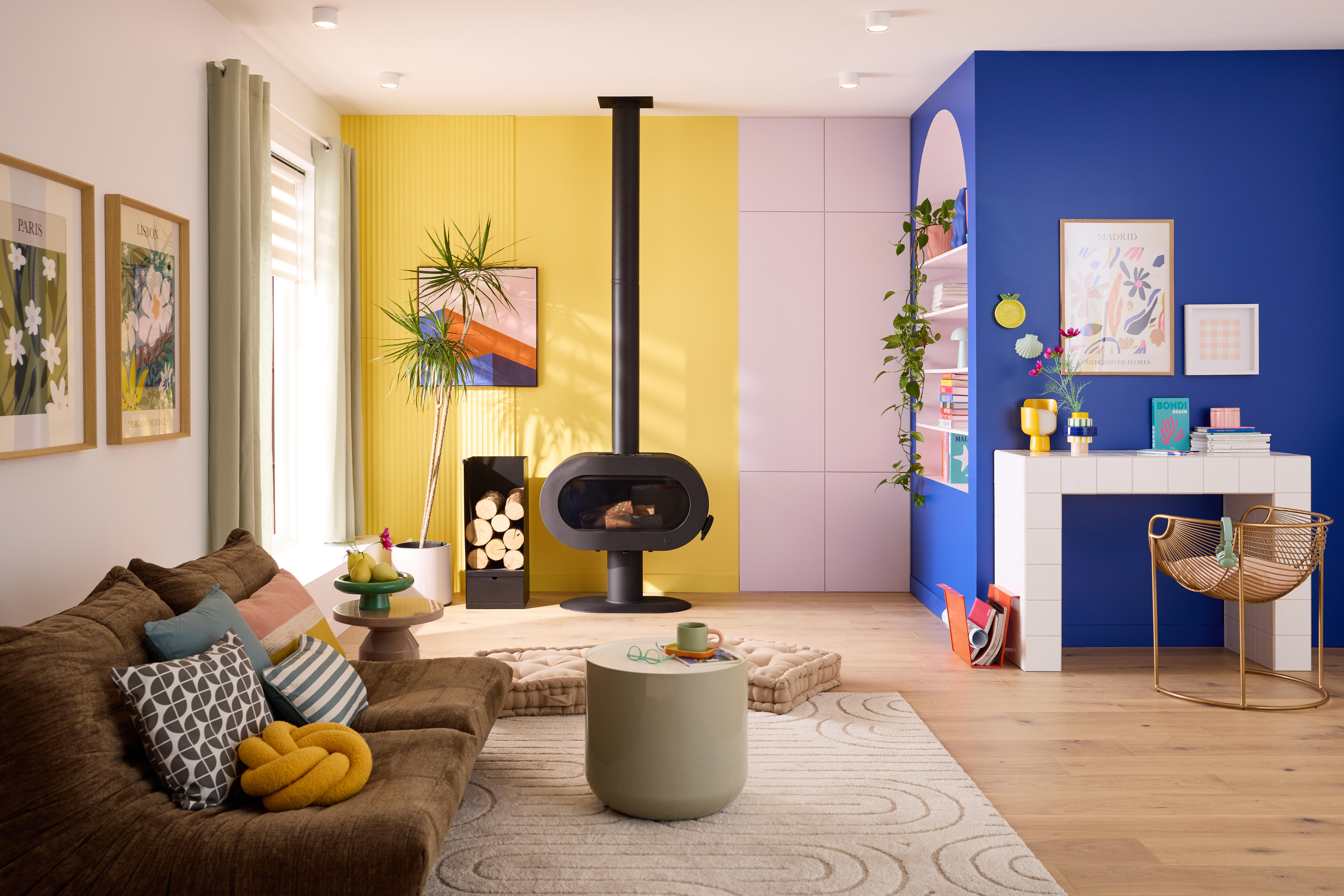 Coussin Aurore, moutarde l.30 x L.30 cm - 2