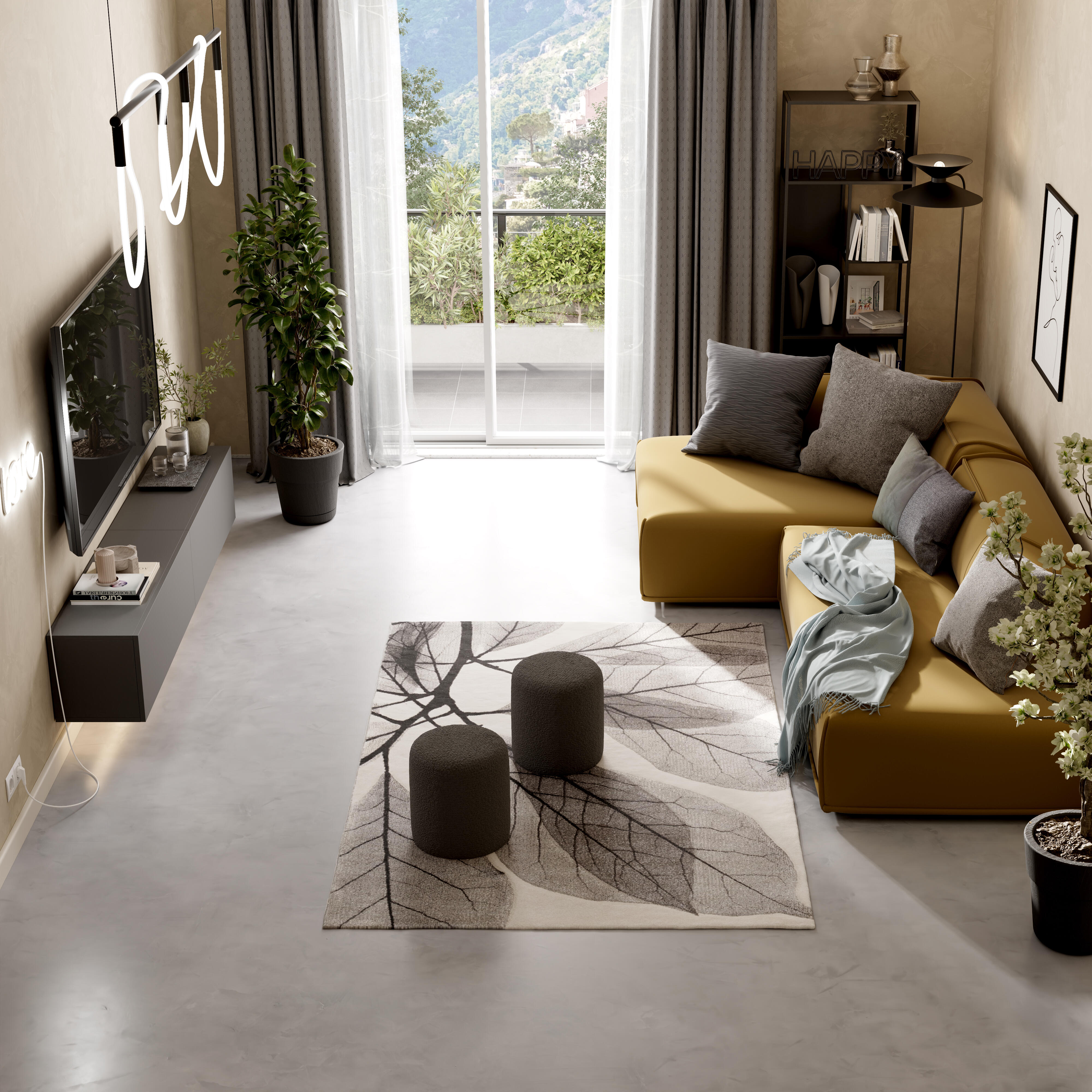 Candeeirode teto LED 50 cm NILDA branco - 10