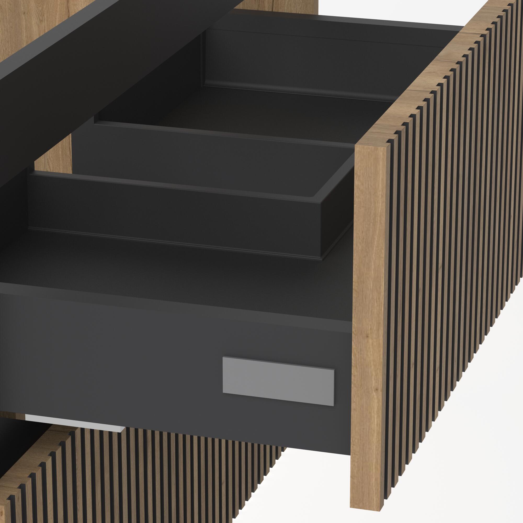 MUEBLE DE BAÑO NOVA GEO ALISTONADO 60CM ROBLE CLARO - 6