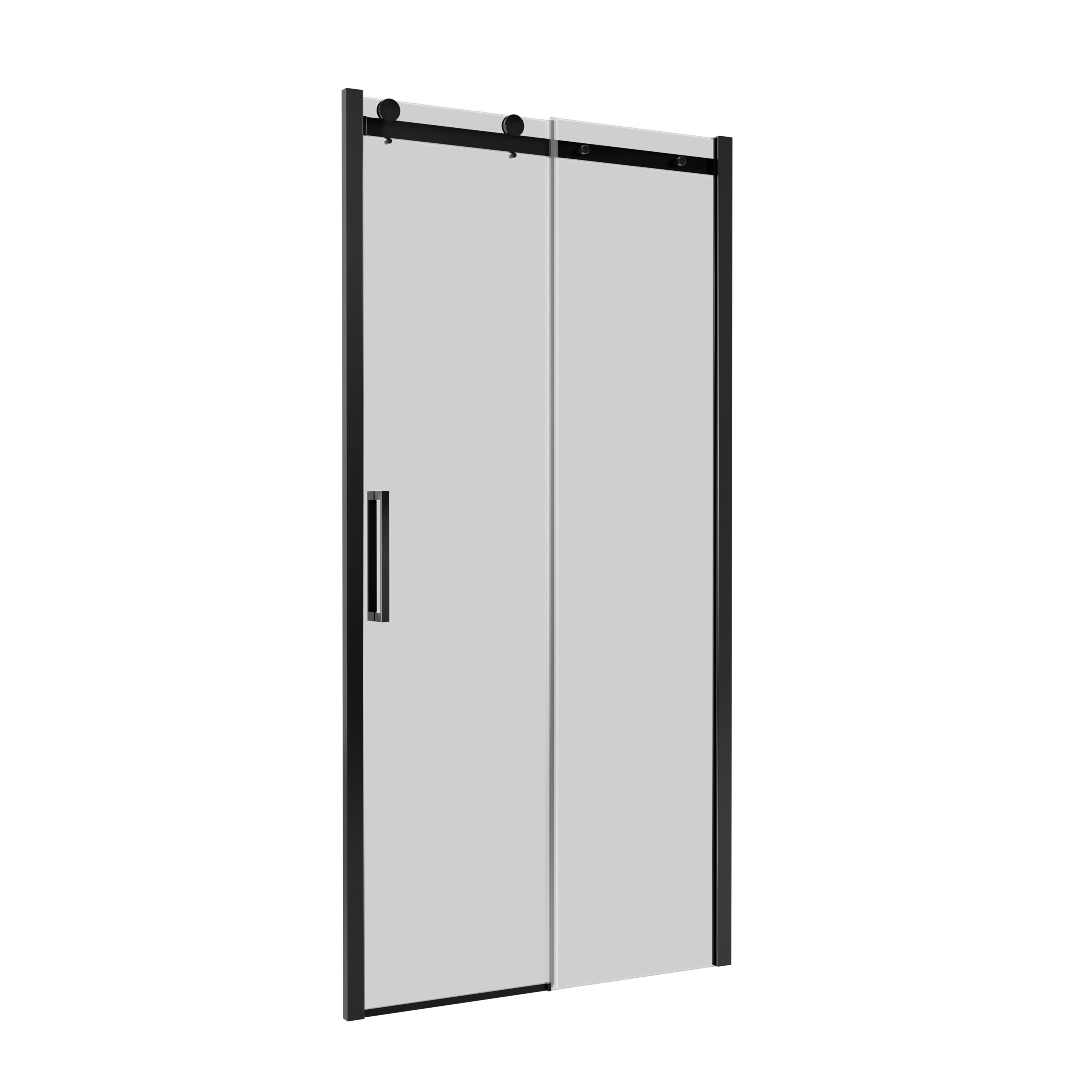 Drzwi prysznicowe przesuwne 120x200 cm Laurena Black Wellneo