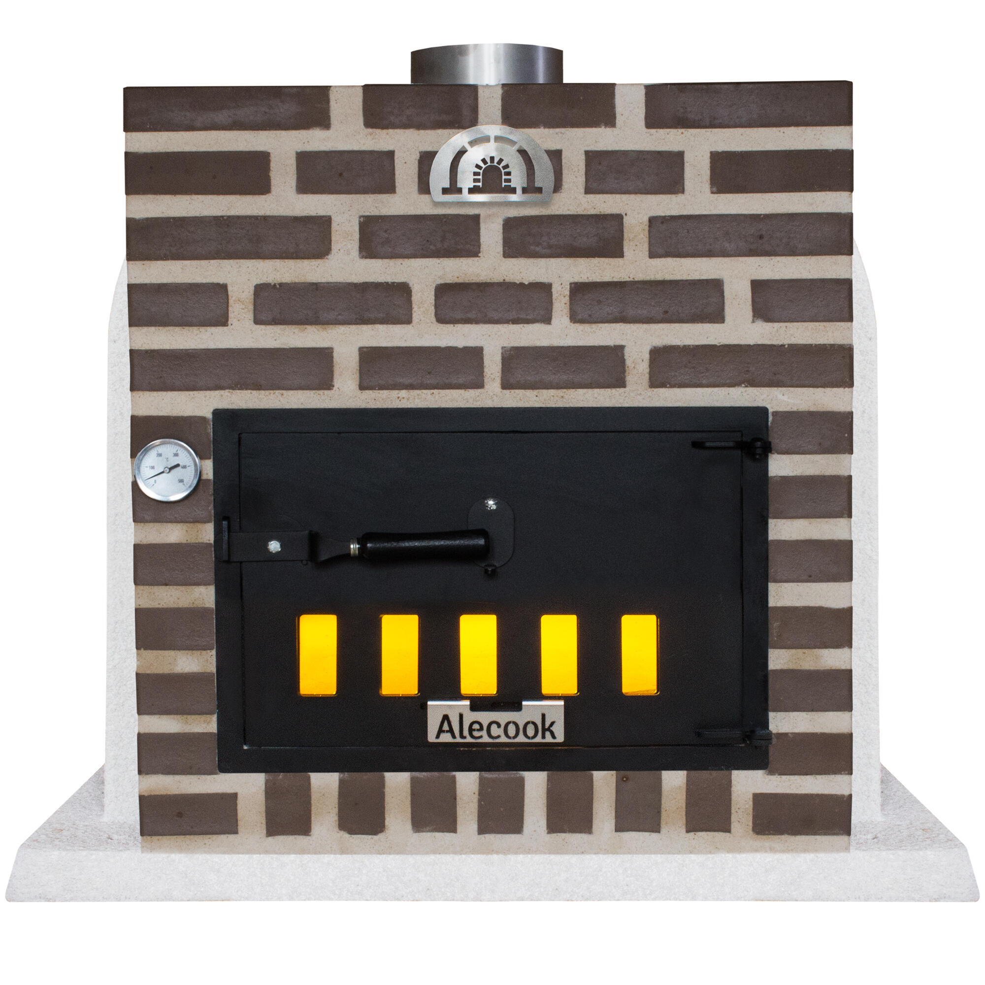 Horno para exterior alecook bunker 86 seúl de arcilla recomendado para 6 a 10 personas de 104 cm de ancho