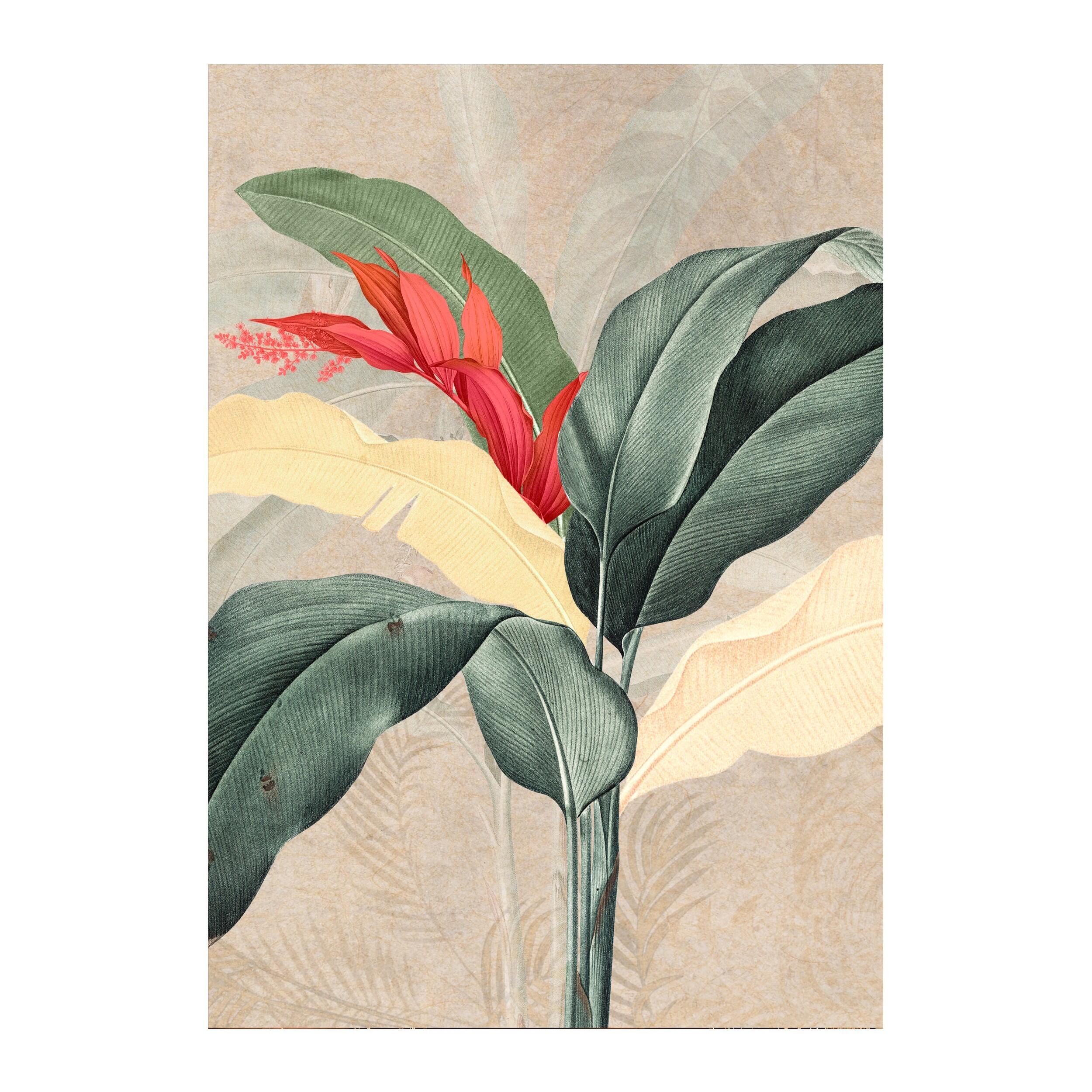 Pintura sin marco Botánico Yellow Leaf 60x80 cm - 5