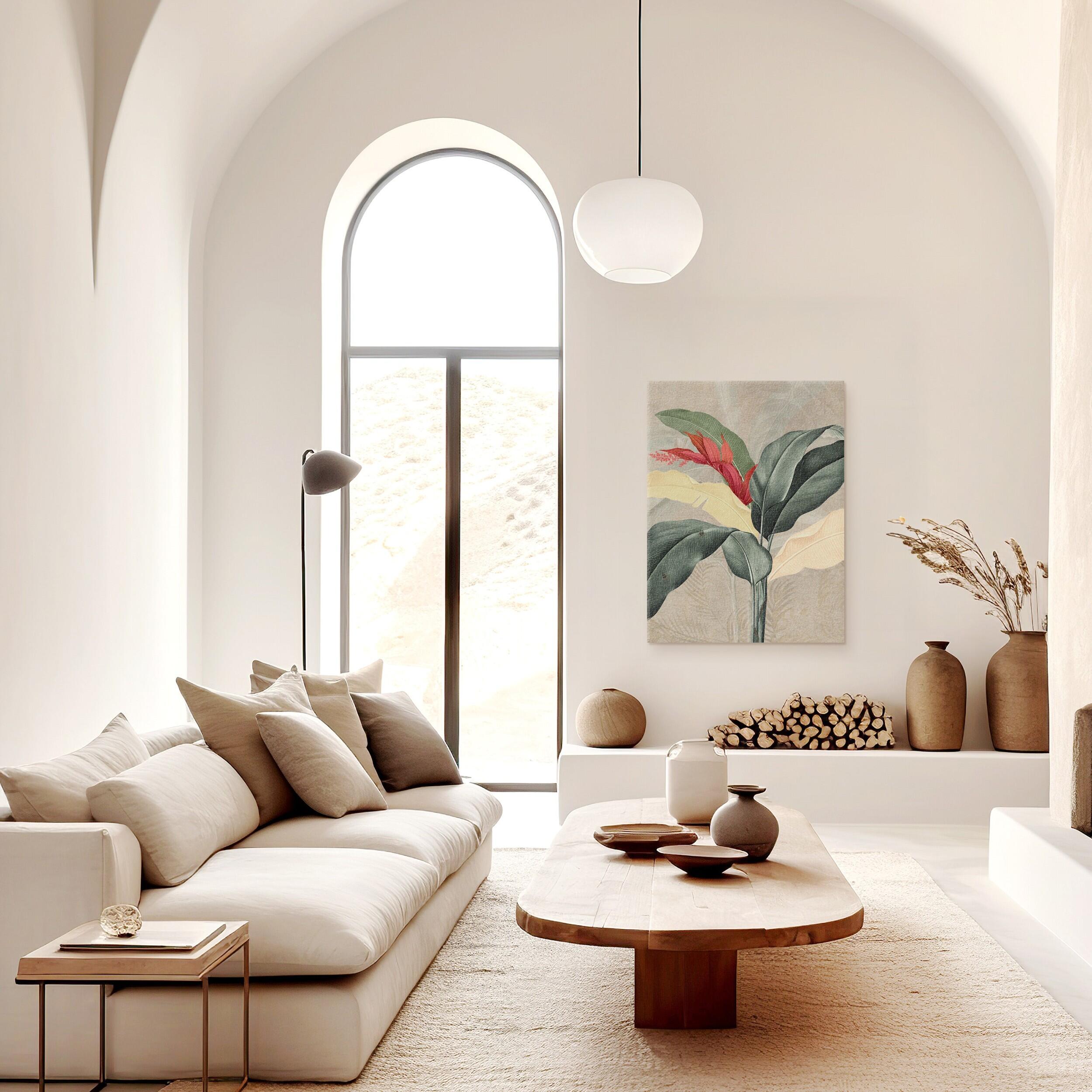 Pintura sin marco Botánico Yellow Leaf 60x80 cm - 7