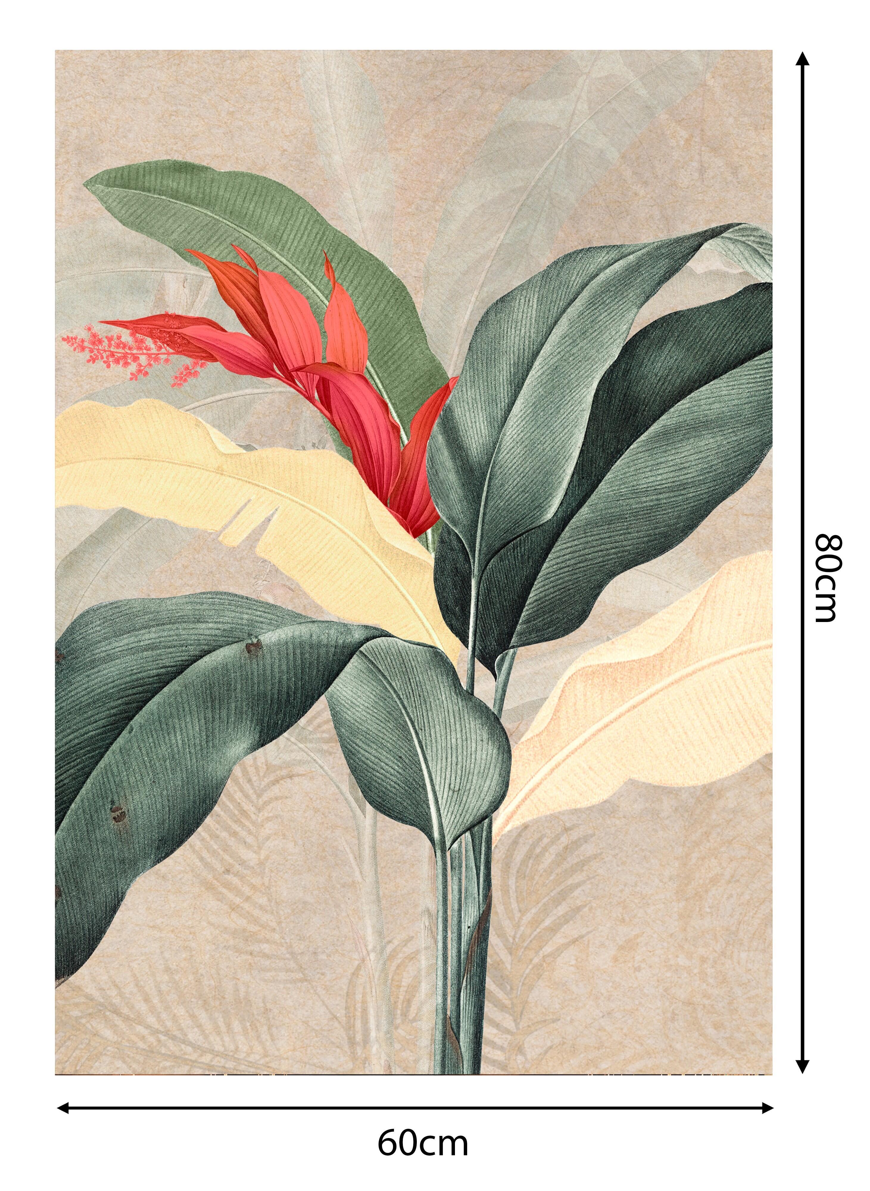 Pintura sin marco Botánico Yellow Leaf 60x80 cm - 3