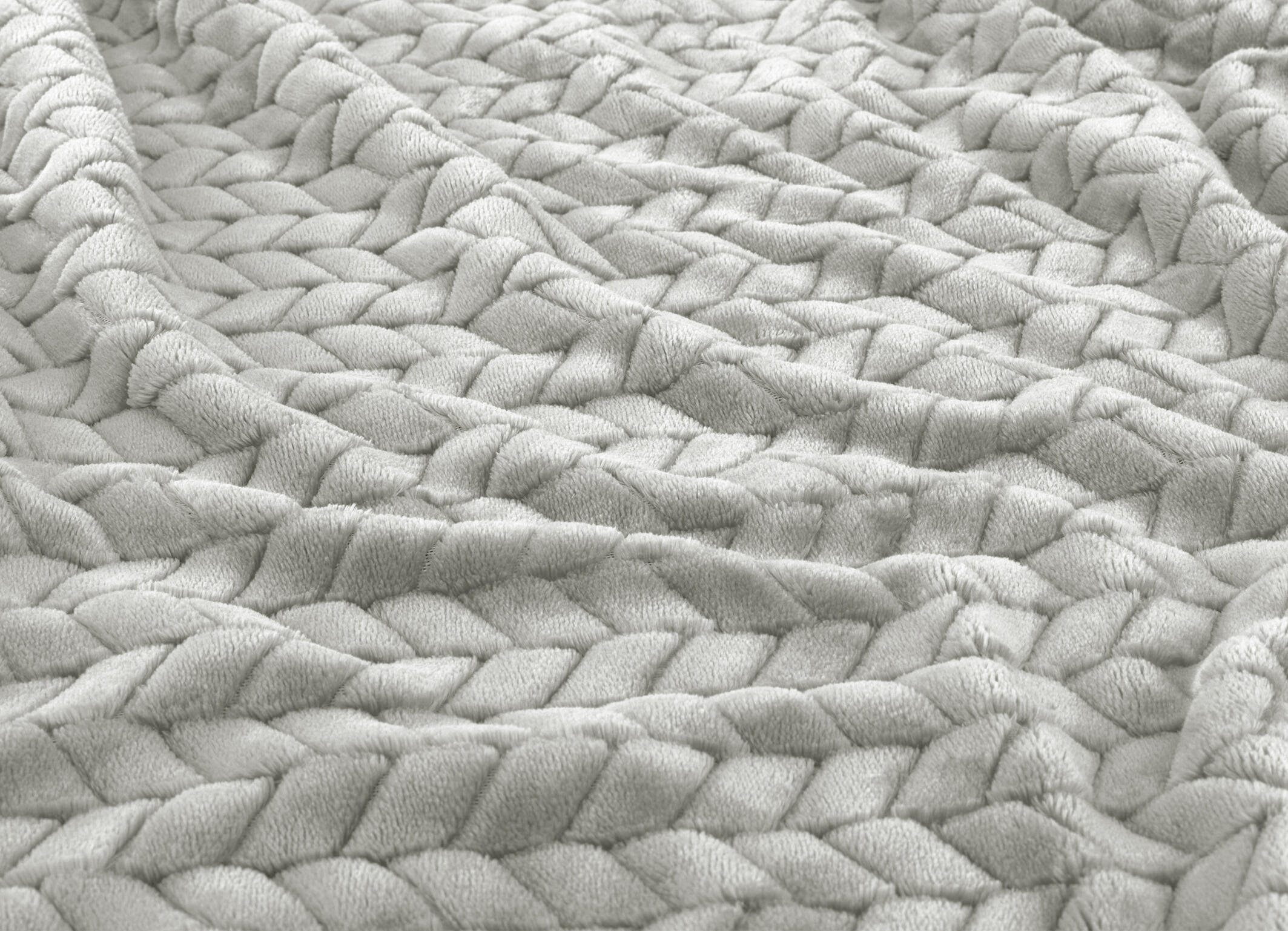 Plaid Chevron, taupe l.130 x L.170 cm - 5