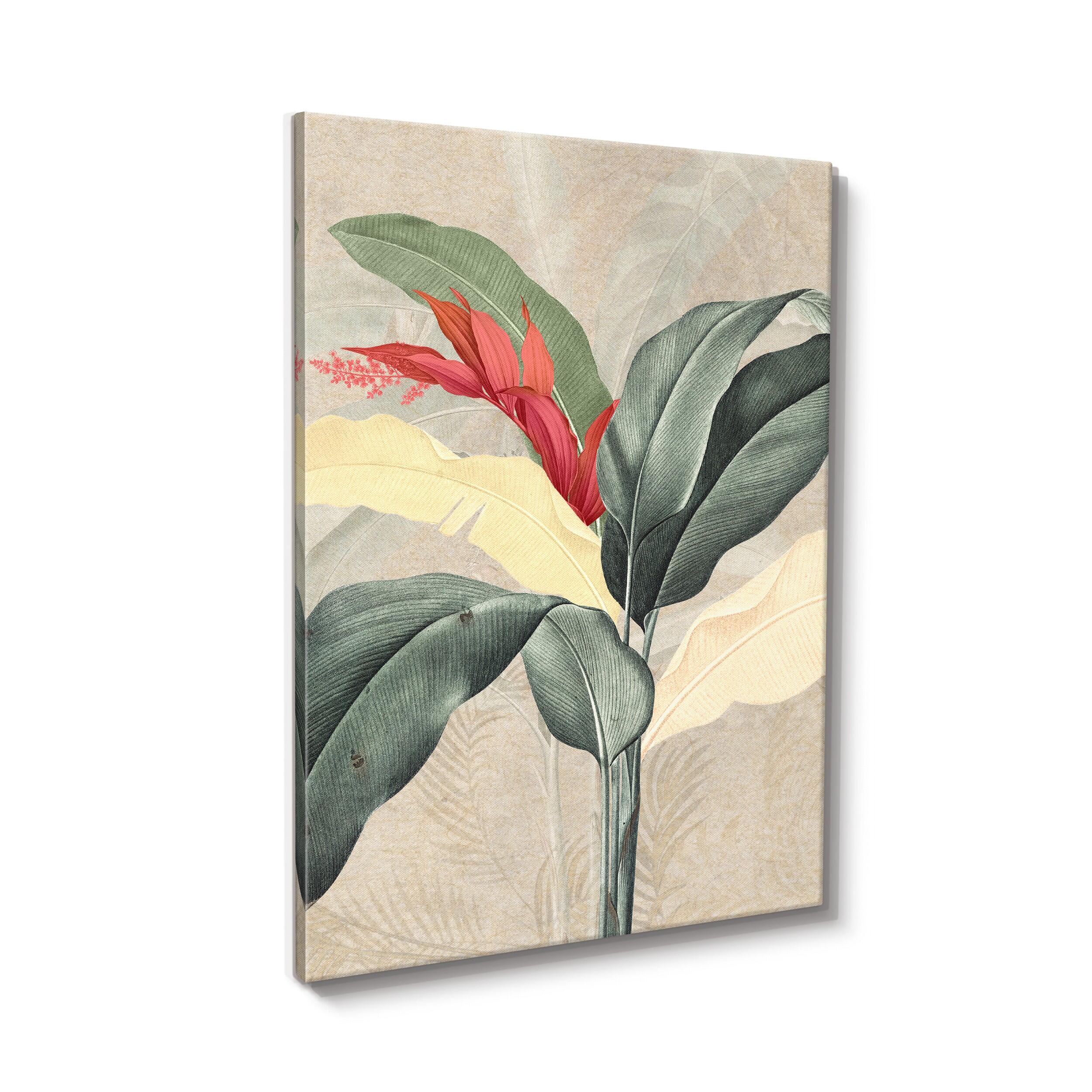 Pintura sin marco Botánico Yellow Leaf 60x80 cm - 2