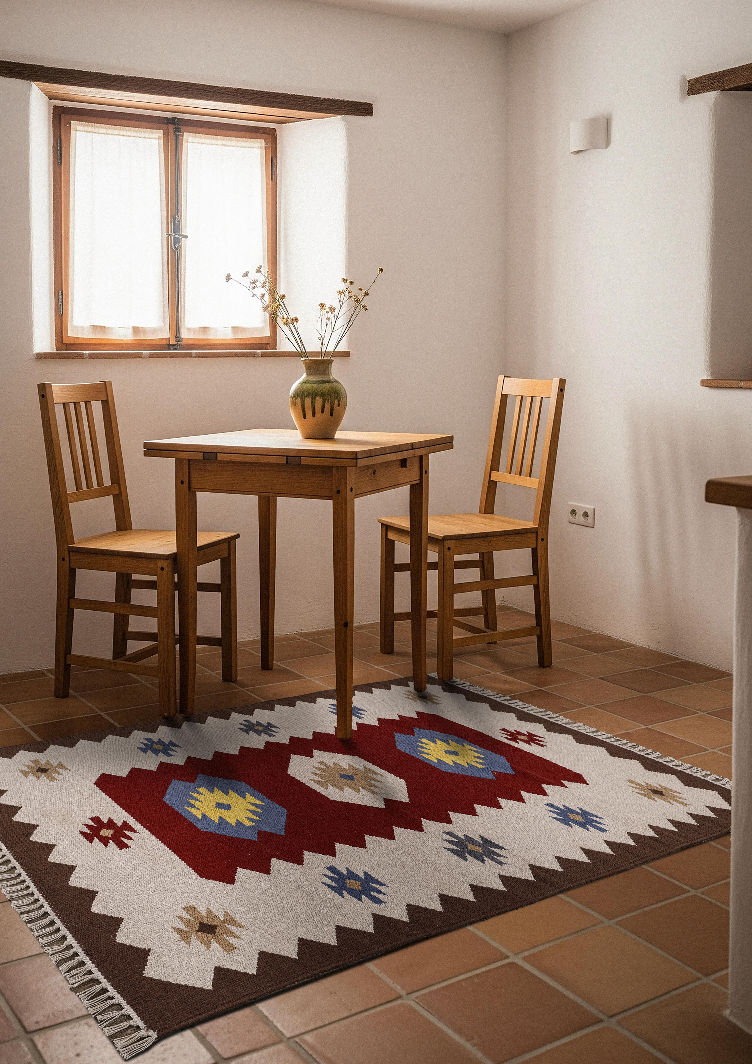 Tapete Kilim Kaysary 110 x 170 cm  algodão - 3