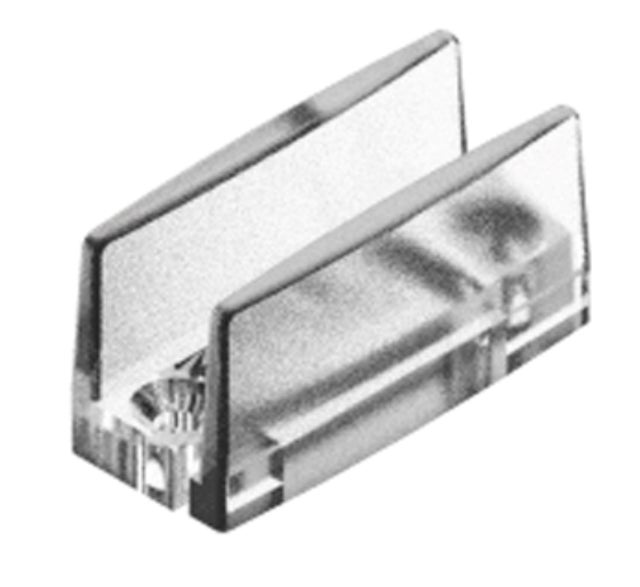 GUIADOR INFERIOR PLASTICO PARA PUERTA CORREDERA VIDRIO 8-12MM