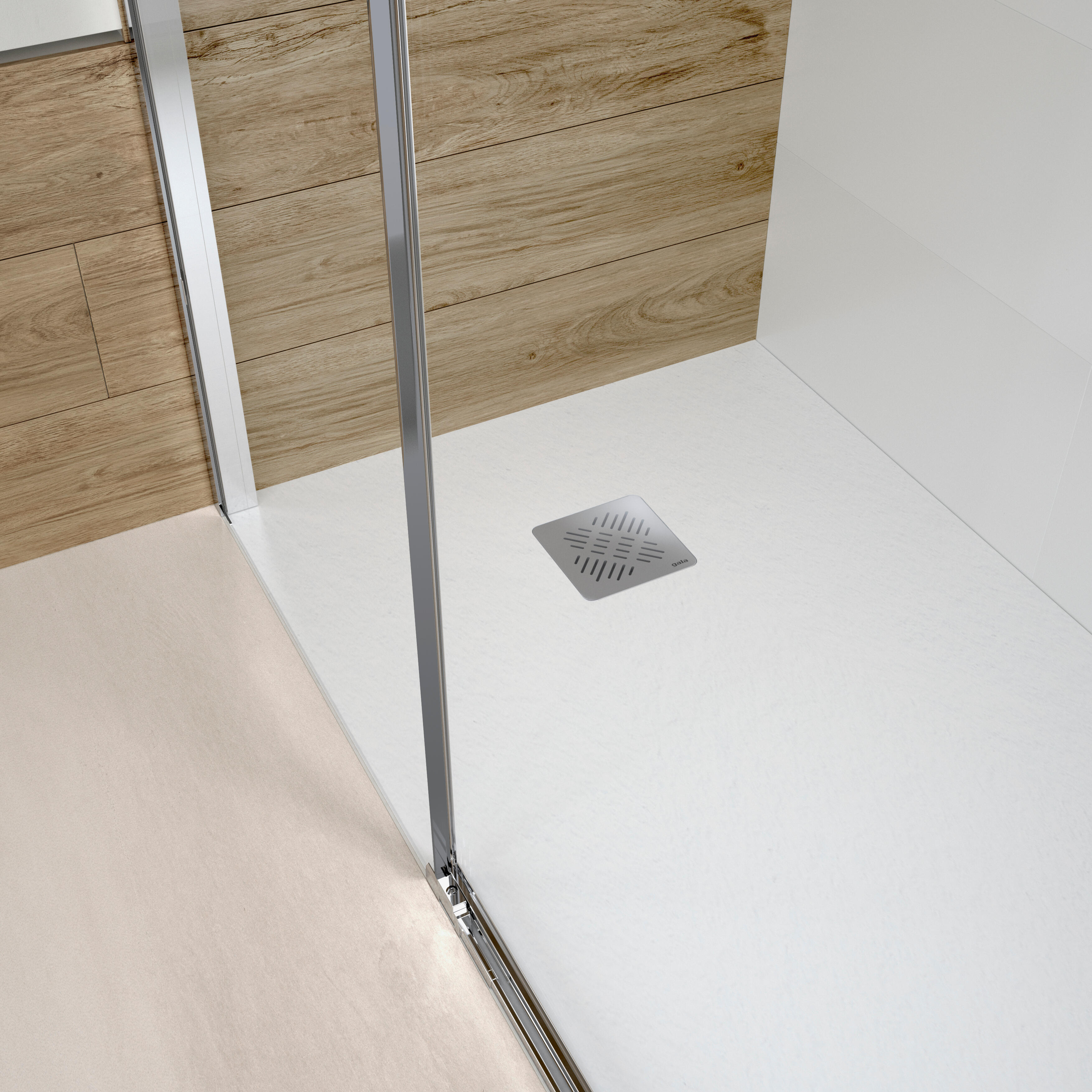 FRONTAL DE DUCHE KLEVAN 130CM CROMADO - 4