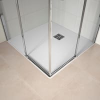 MAMPARA DE DUCHA ANGULAR CORREDERA GALA KLEVAN 80CM CROMO - 4