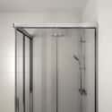 MAMPARA DE DUCHA ANGULAR CORREDERA GALA KLEVAN 80CM CROMO - 3