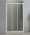 MAMPARA DE DUCHA 3 PUERTAS FRONTAL CORREDERA SIENA 160CM BLANCO - 1