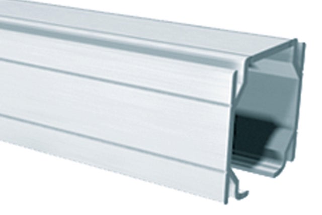 PERFIL SUPERIOR PARA PUERTA CORREDERA ACABADO PLATA MATE 2M