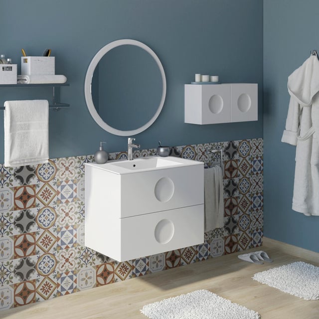 Mueble de baño con lavabo  Sphere blanco  70x45 cm
