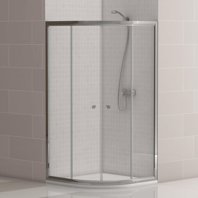 MAMPARA DE DUCHA CURVA CATANIA PRO 80X80CM CROMO