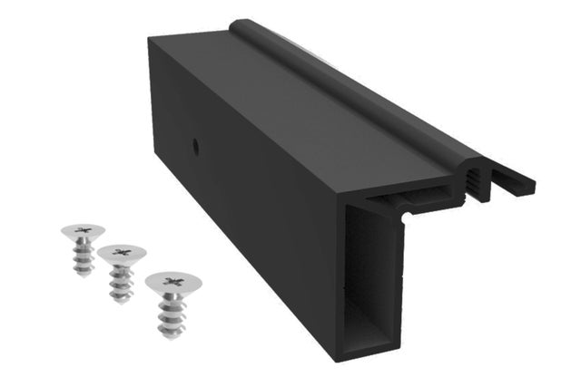 PERFIL SEPARADOR  GUIA CORREDERA STAR ALUMINO NEGRO 2M